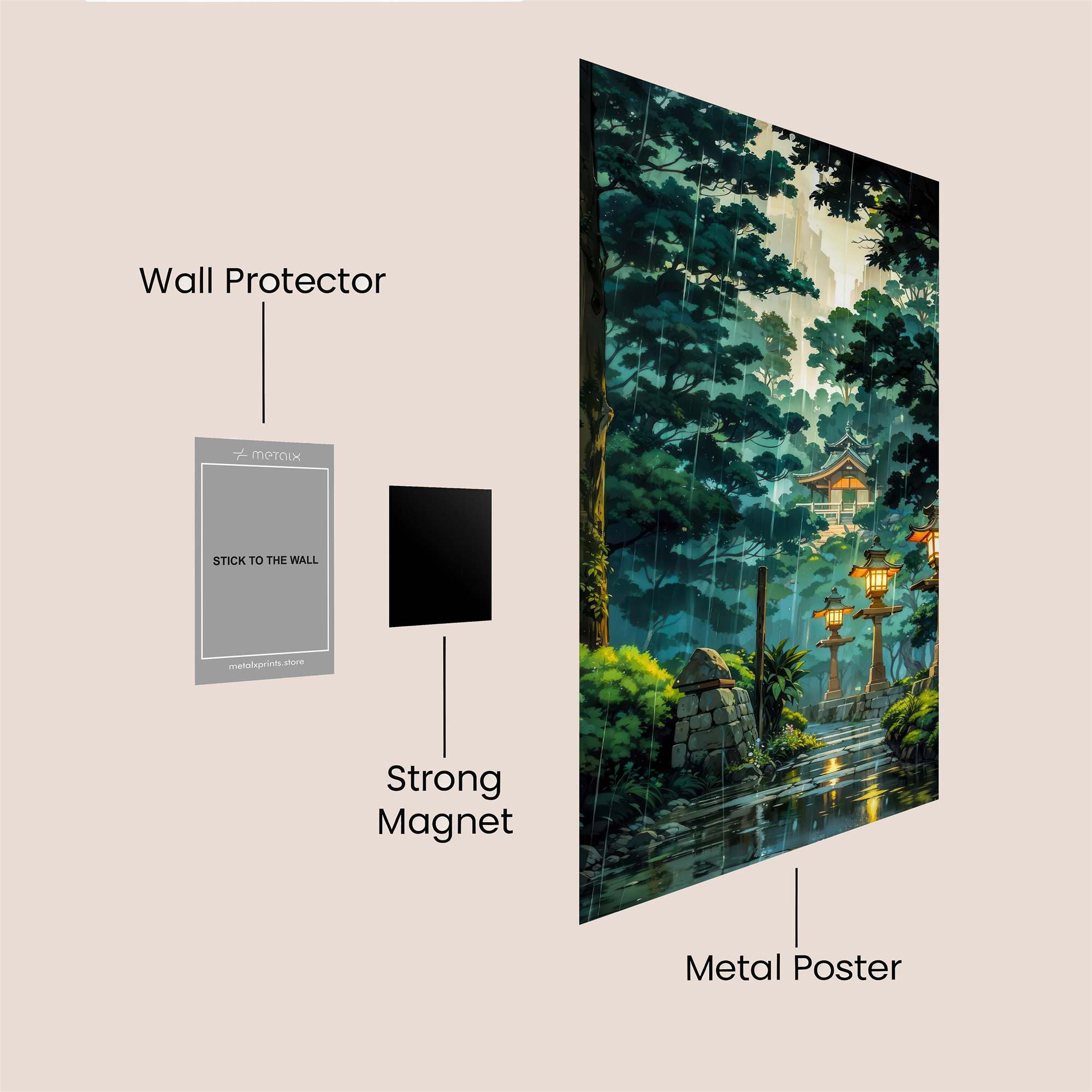 Temple Serenity Safe Wall Magnetic / M