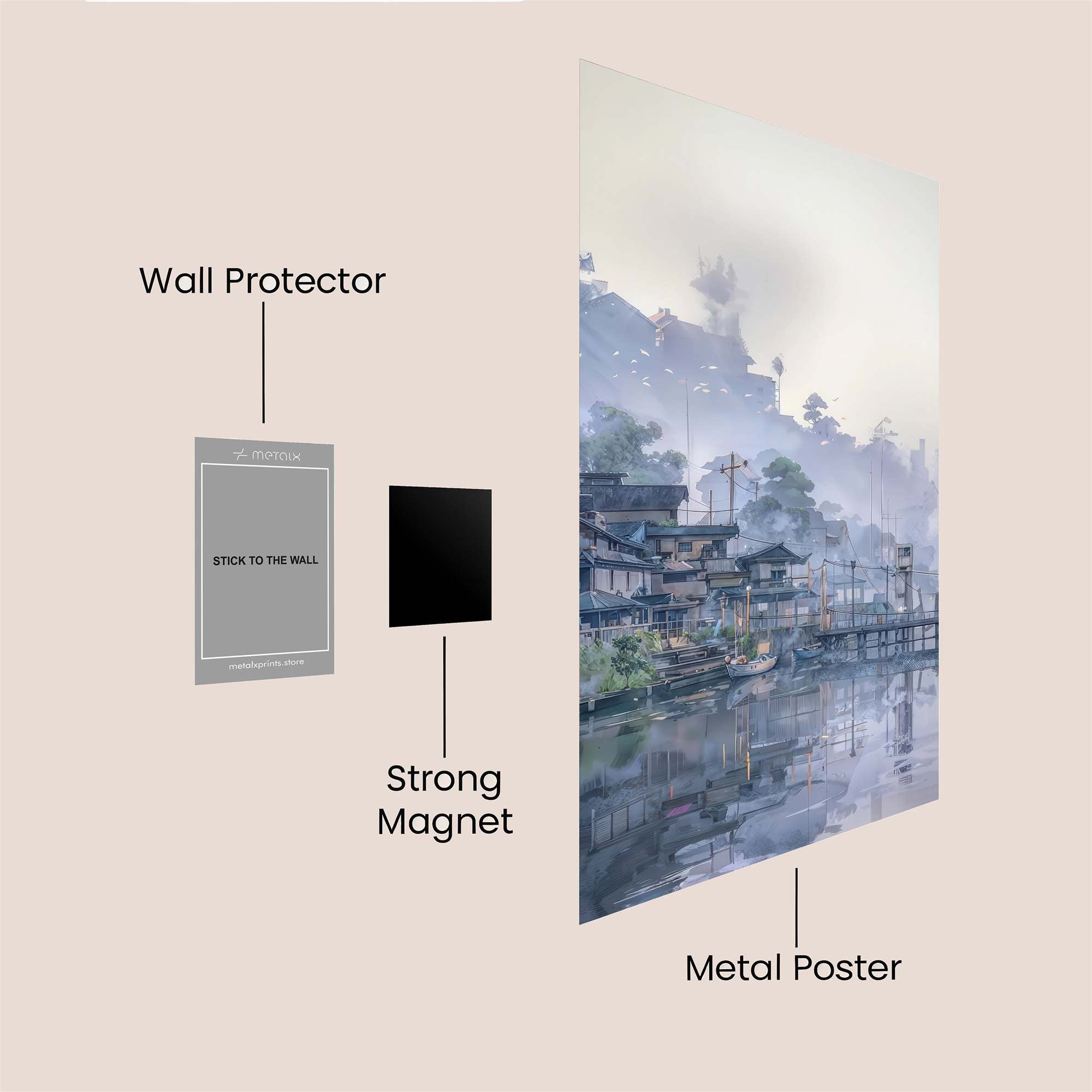 FoggyWhisper Safe Wall Magnetic / M