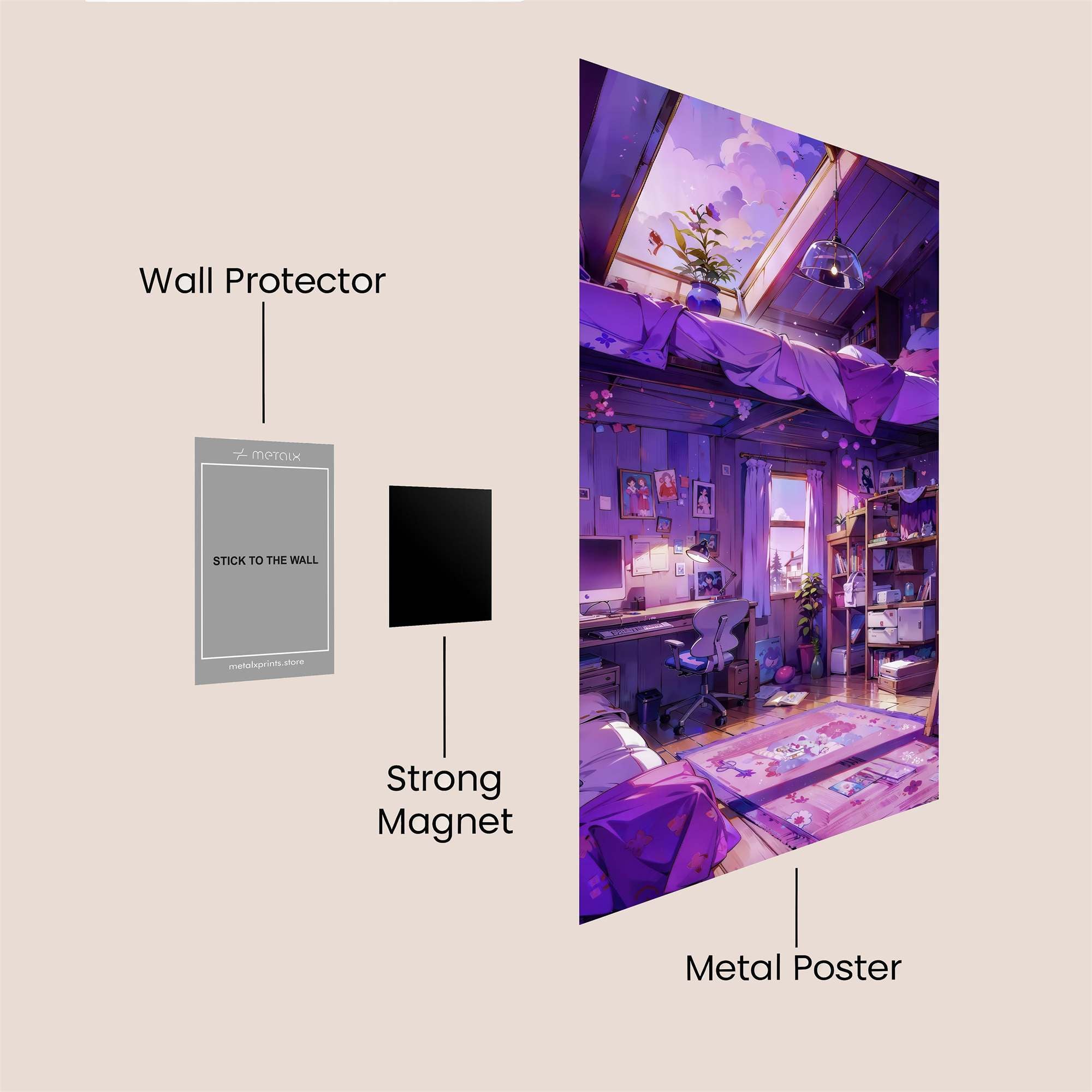 Loft Serenity Safe Wall Magnetic / M
