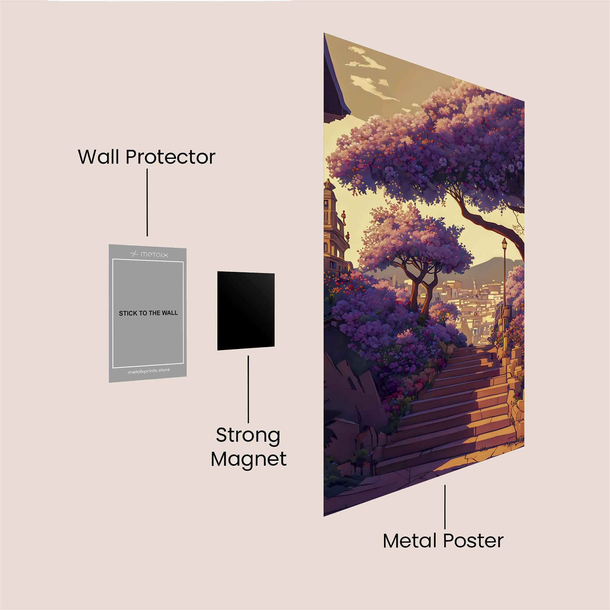 Jacaranda Dream Safe Wall Magnetic / M