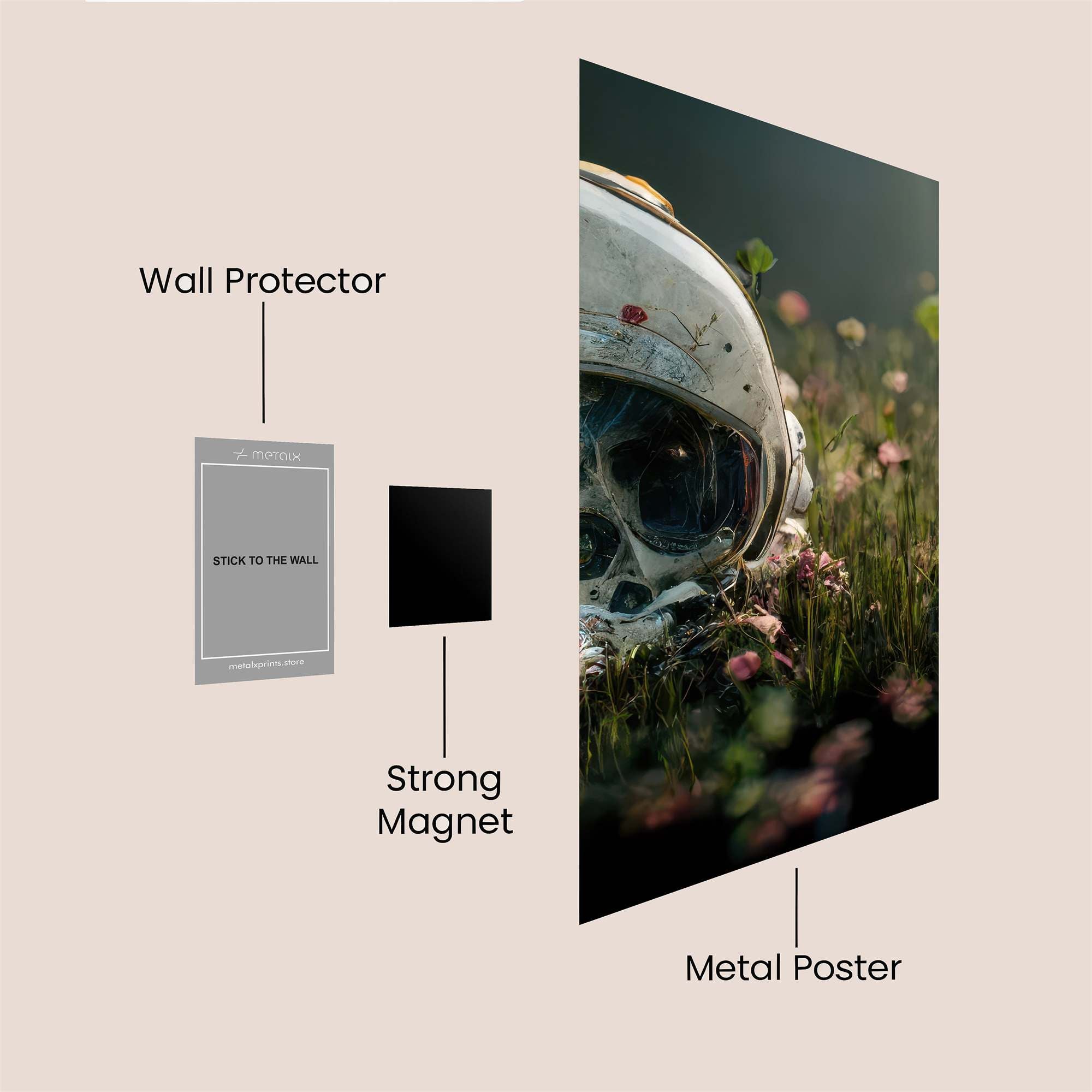 Cosmonaut Serenity Safe Wall Magnetic / M
