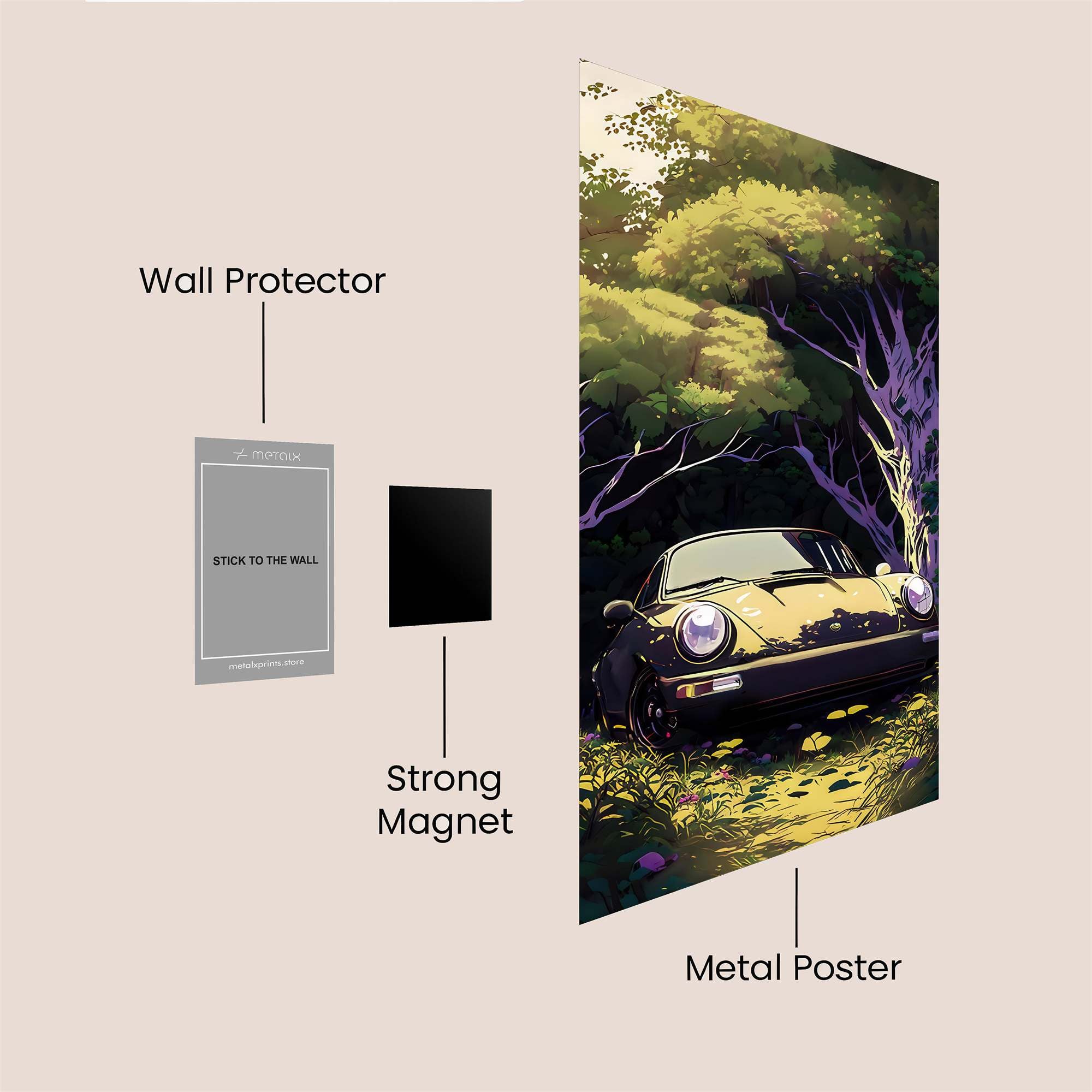 Porsche Dreamscape Safe Wall Magnetic / M