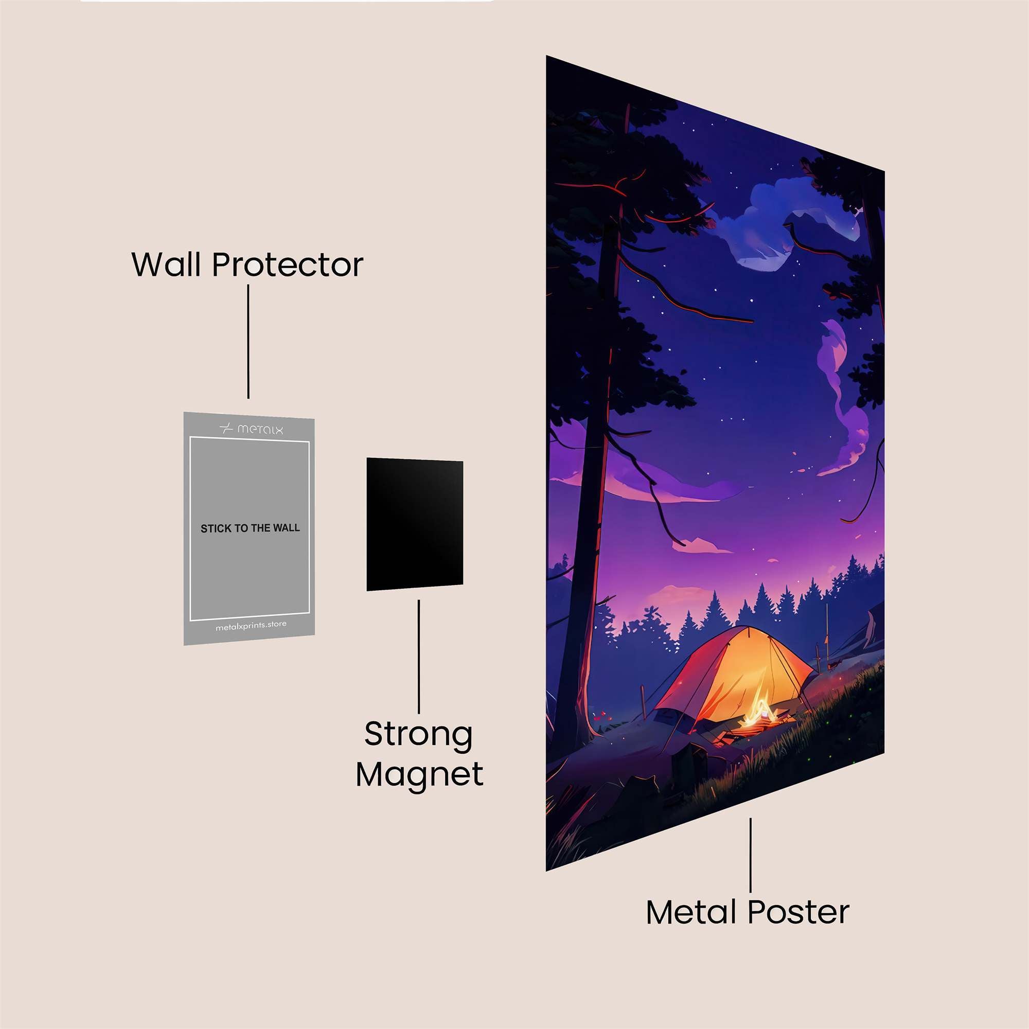 Campfire Serenity Safe Wall Magnetic / M