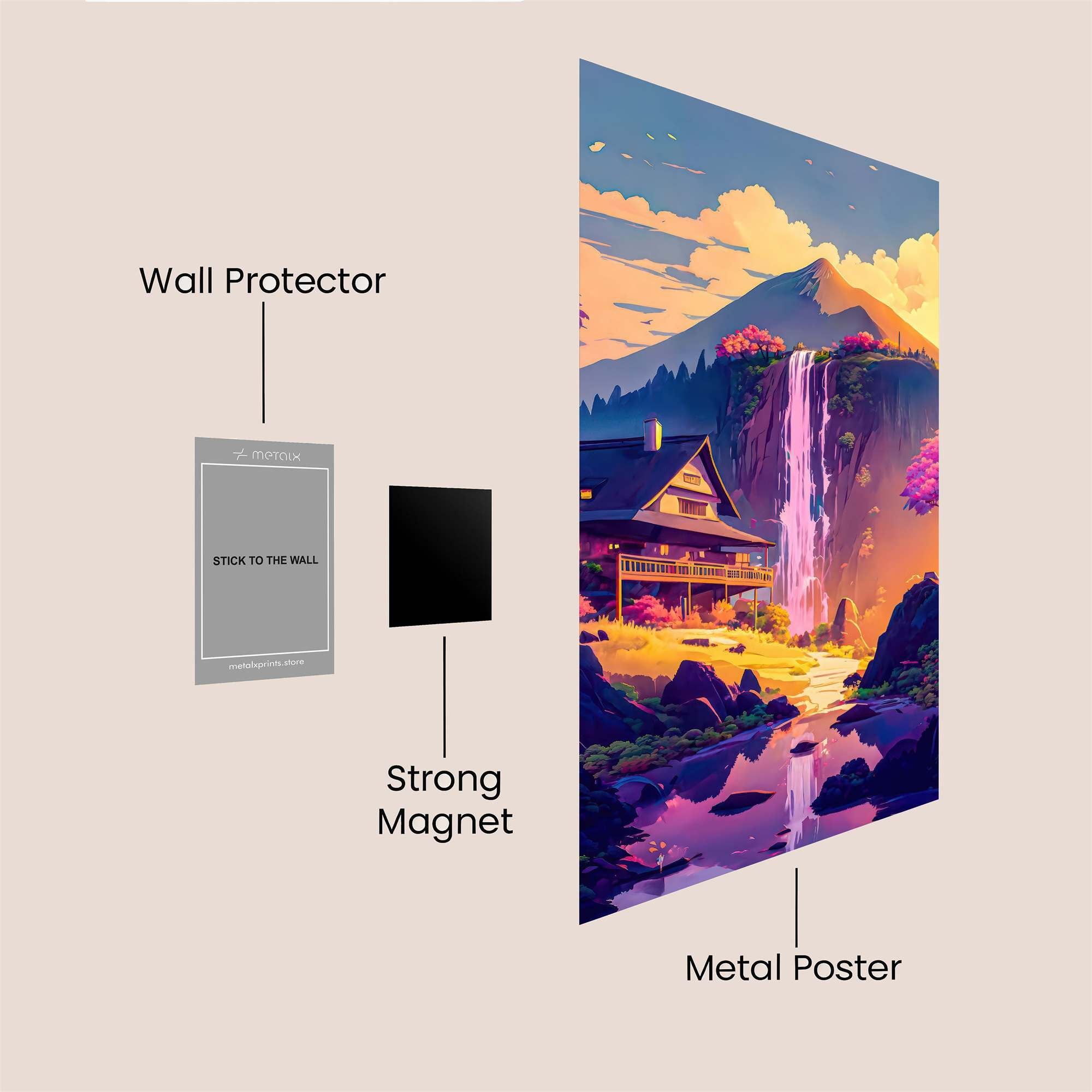 Mountain Bliss Safe Wall Magnetic / M