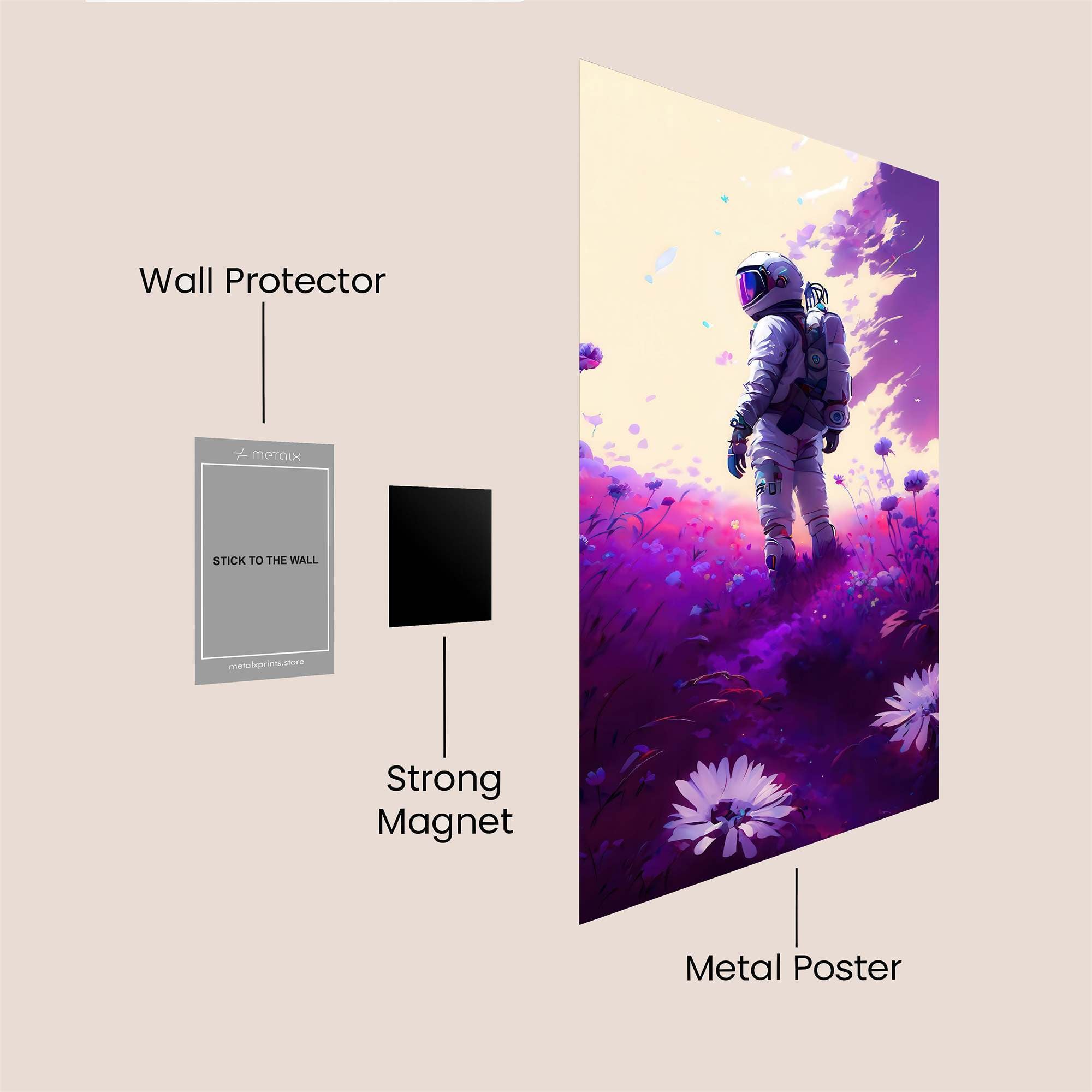 Astronaut Serenity Safe Wall Magnetic / M