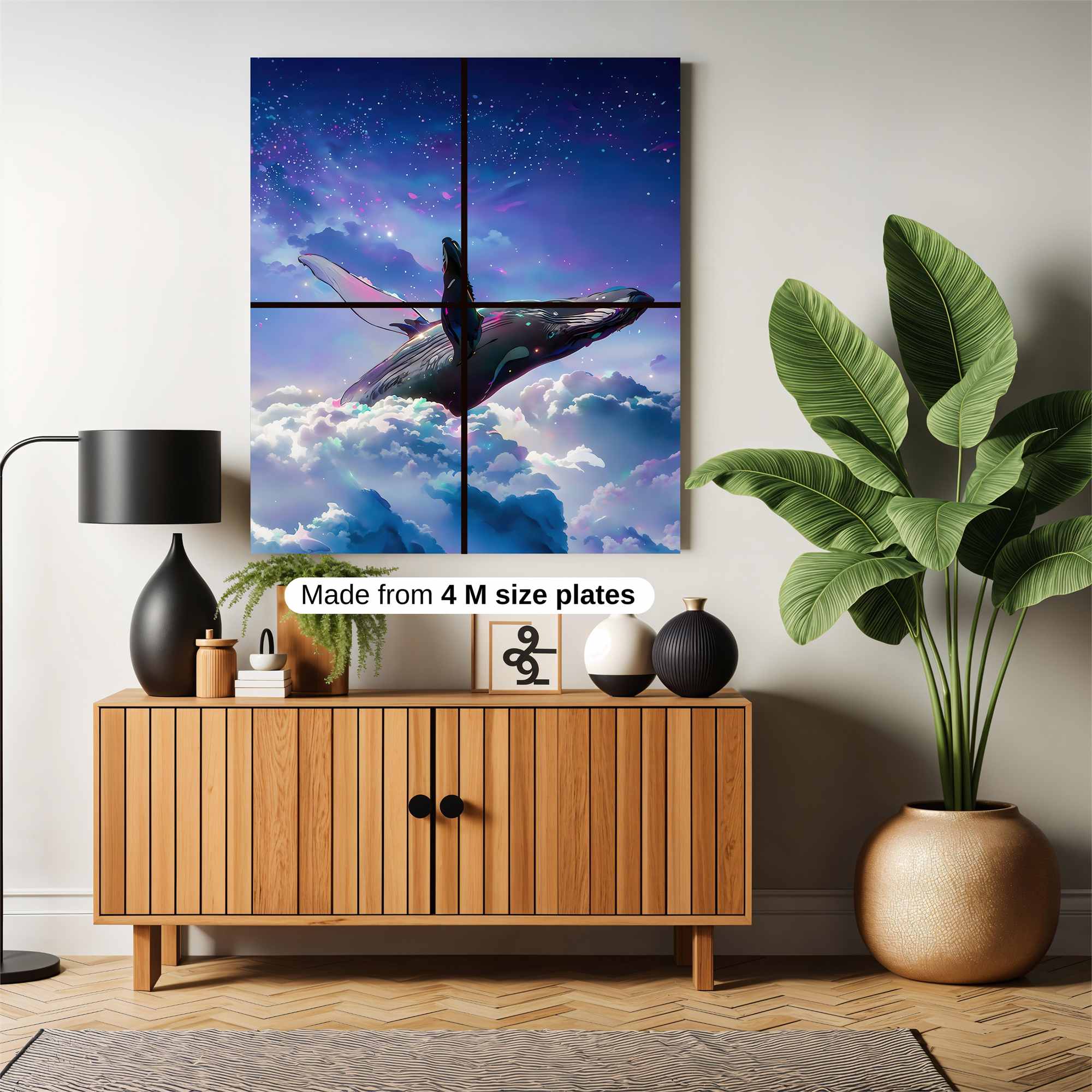 Whale Dreamscape Safe Wall Magnetic / M