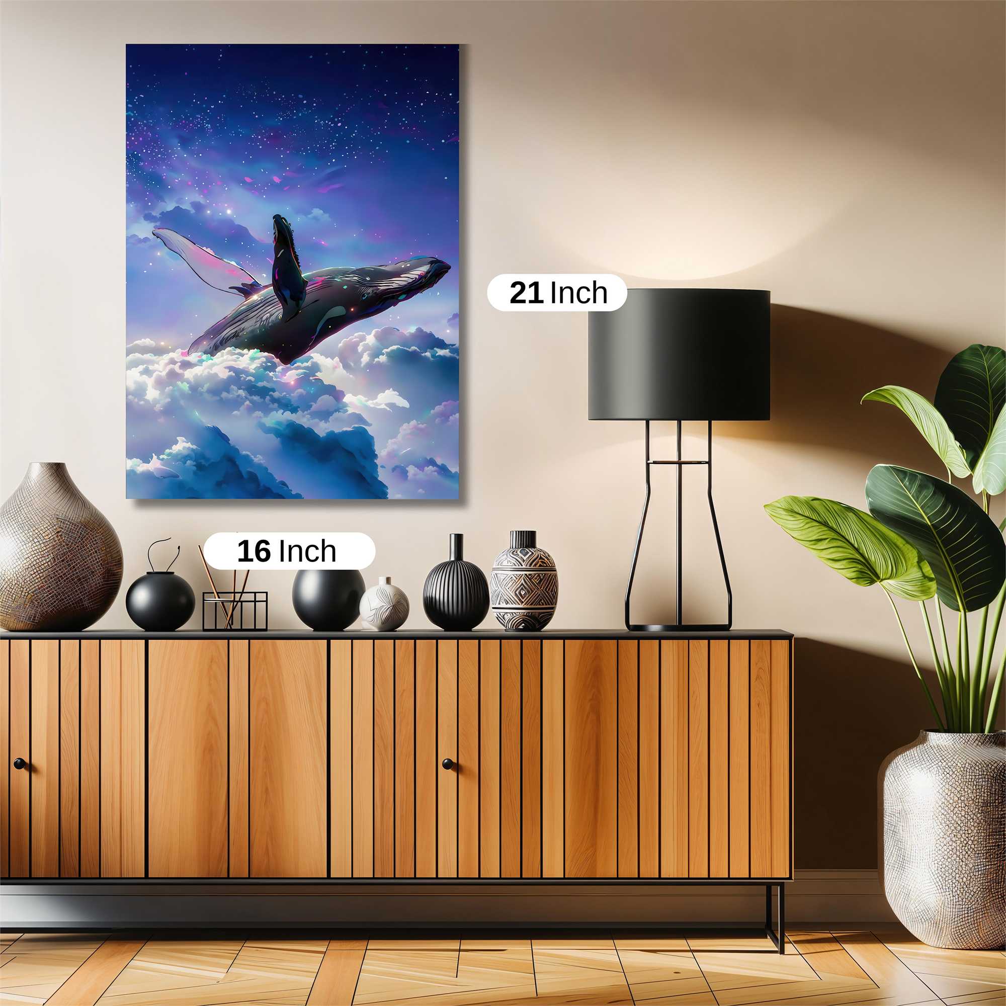 Whale Dreamscape Safe Wall Magnetic / M
