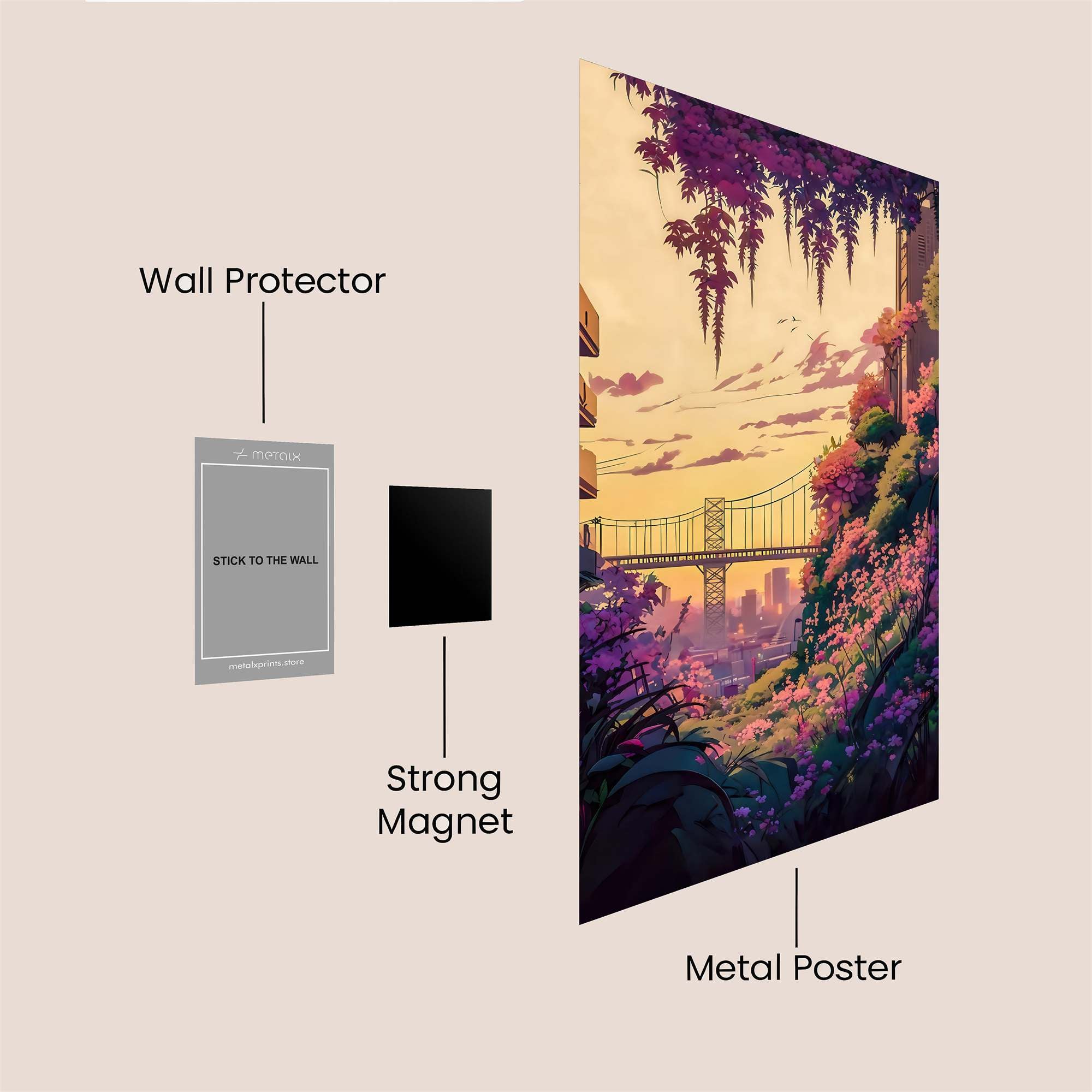 Urban Serenity Safe Wall Magnetic / M