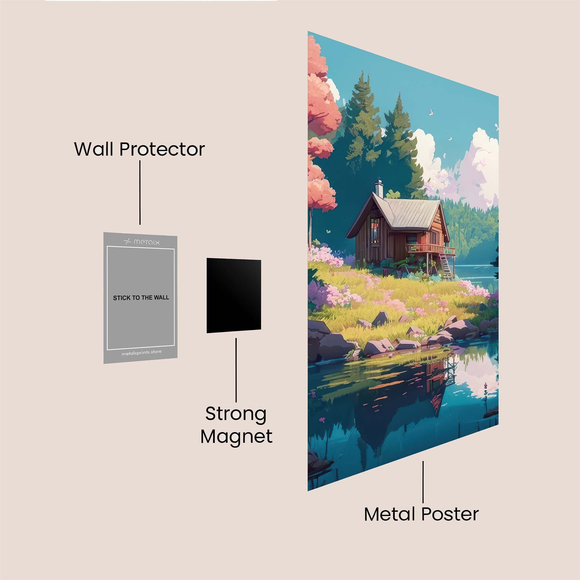 Cabin Serenity Safe Wall Magnetic / M