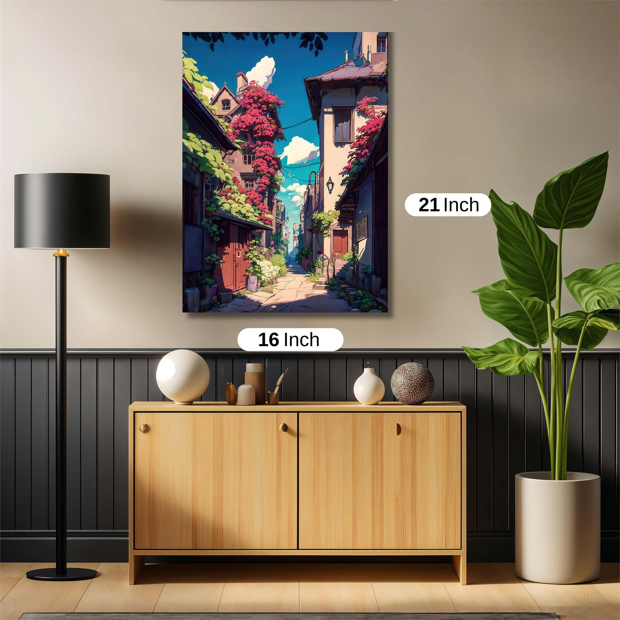 Floral Serenity Safe Wall Magnetic / M