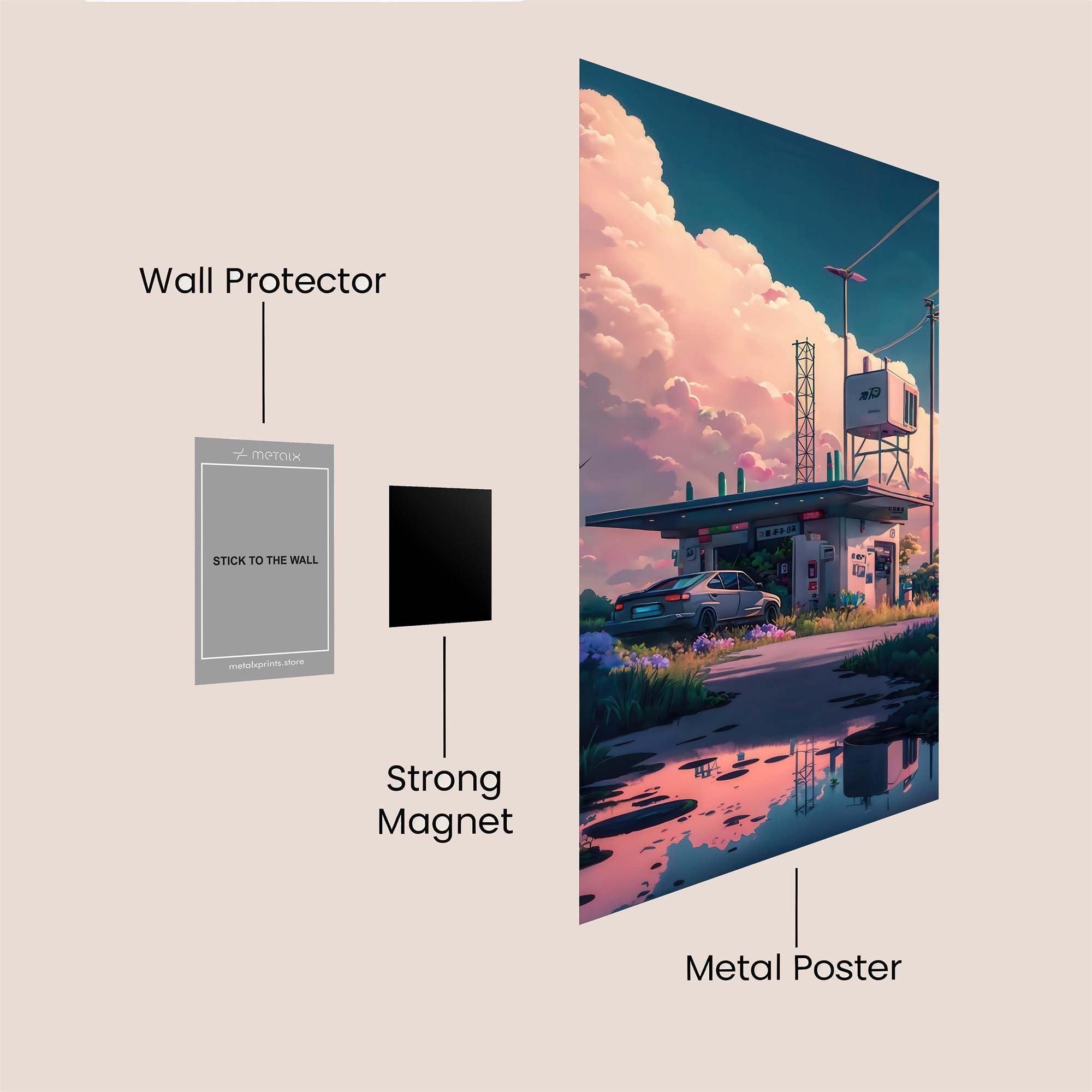 Station Serenity Safe Wall Magnetic / M
