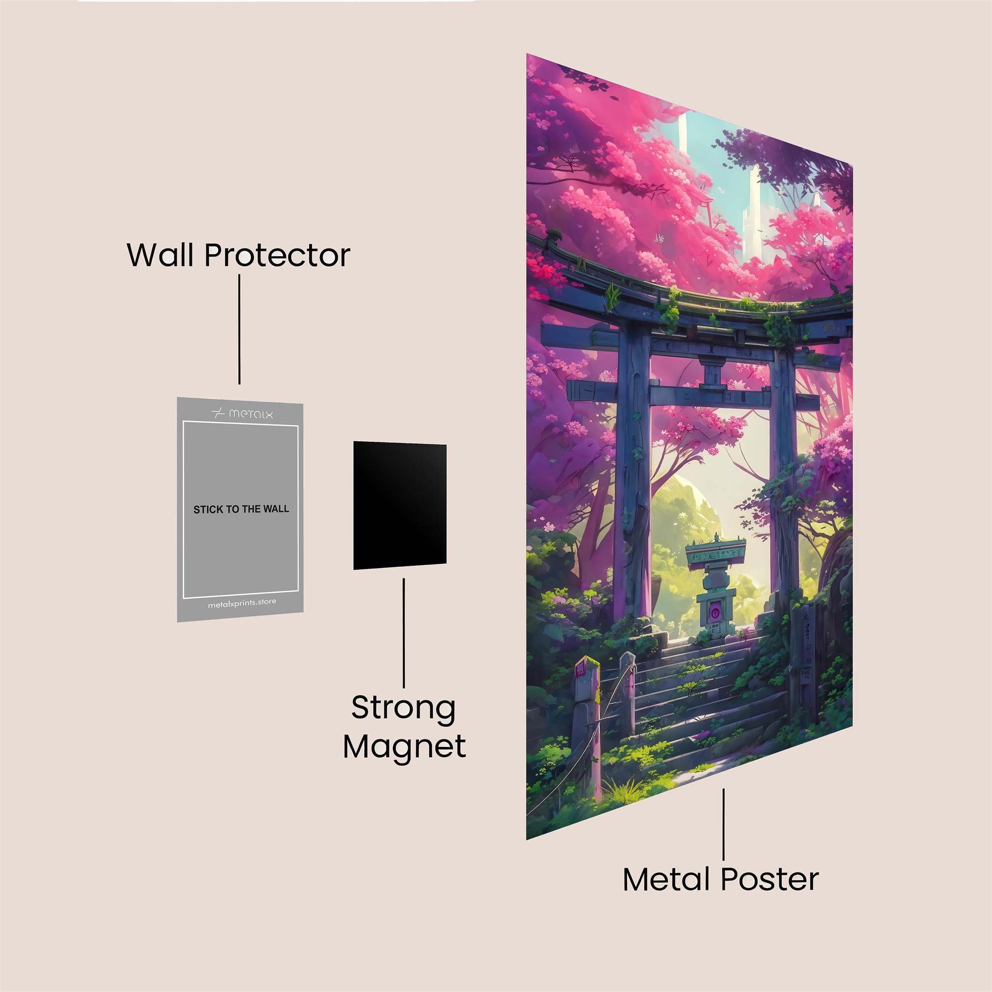 Sakura Serenity Safe Wall Magnetic / M