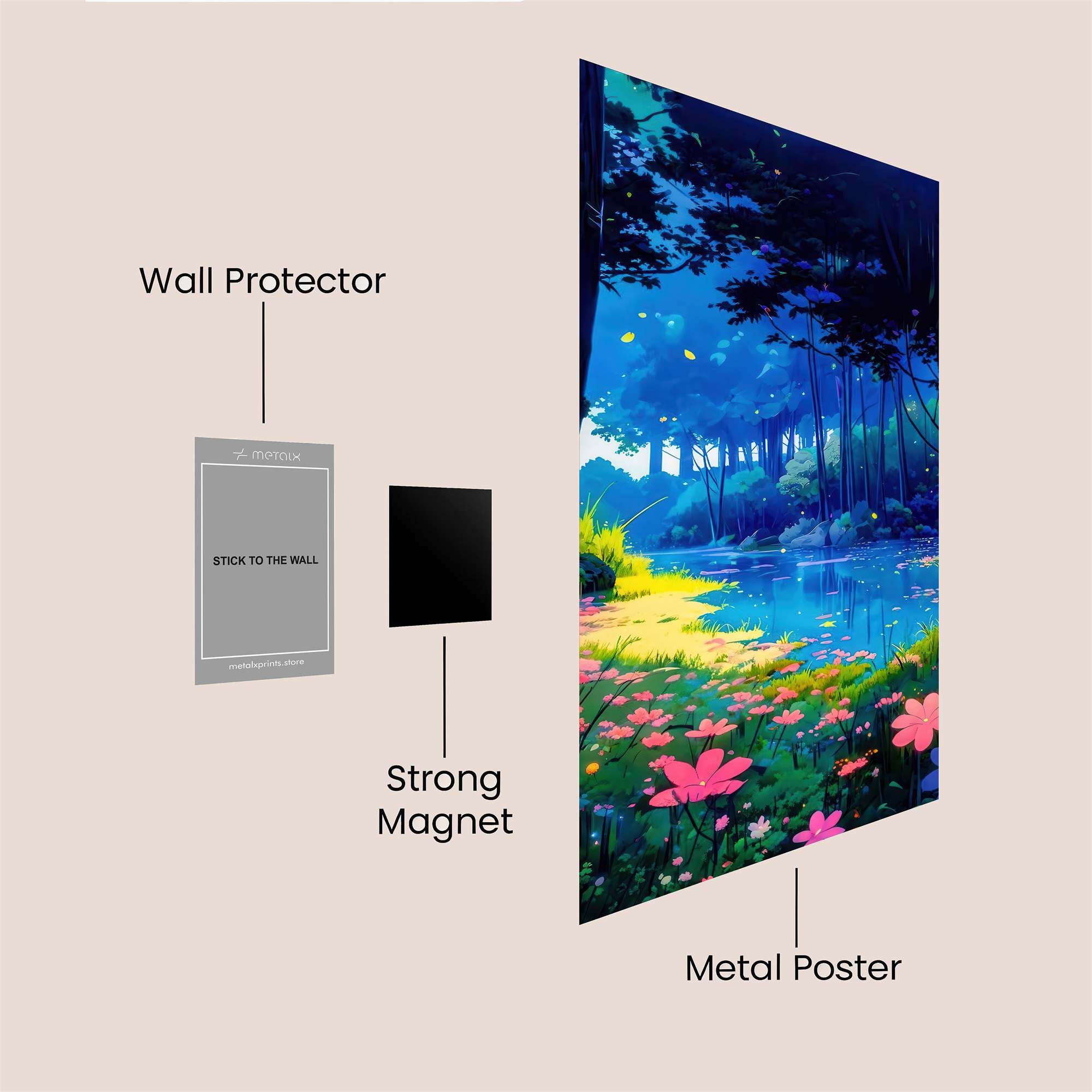 Forest Serenity Safe Wall Magnetic / M