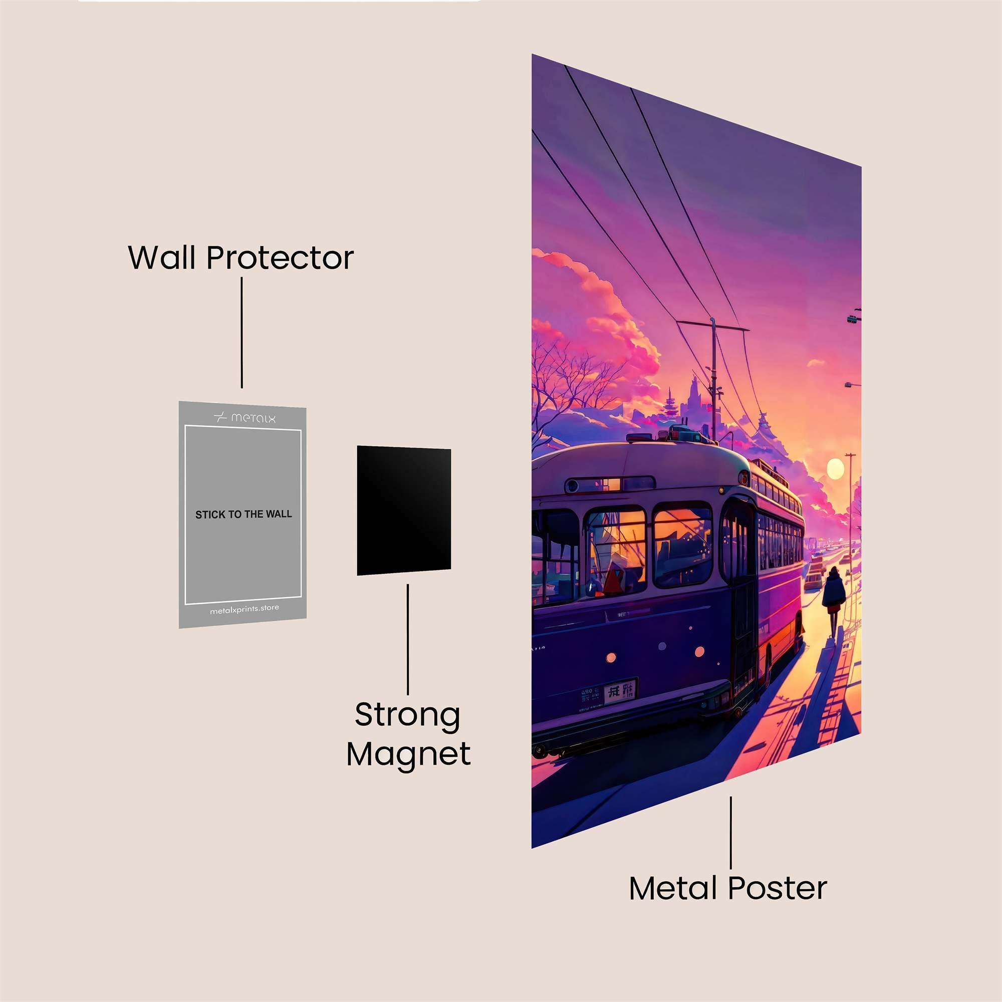 Twilight Trolley Safe Wall Magnetic / M