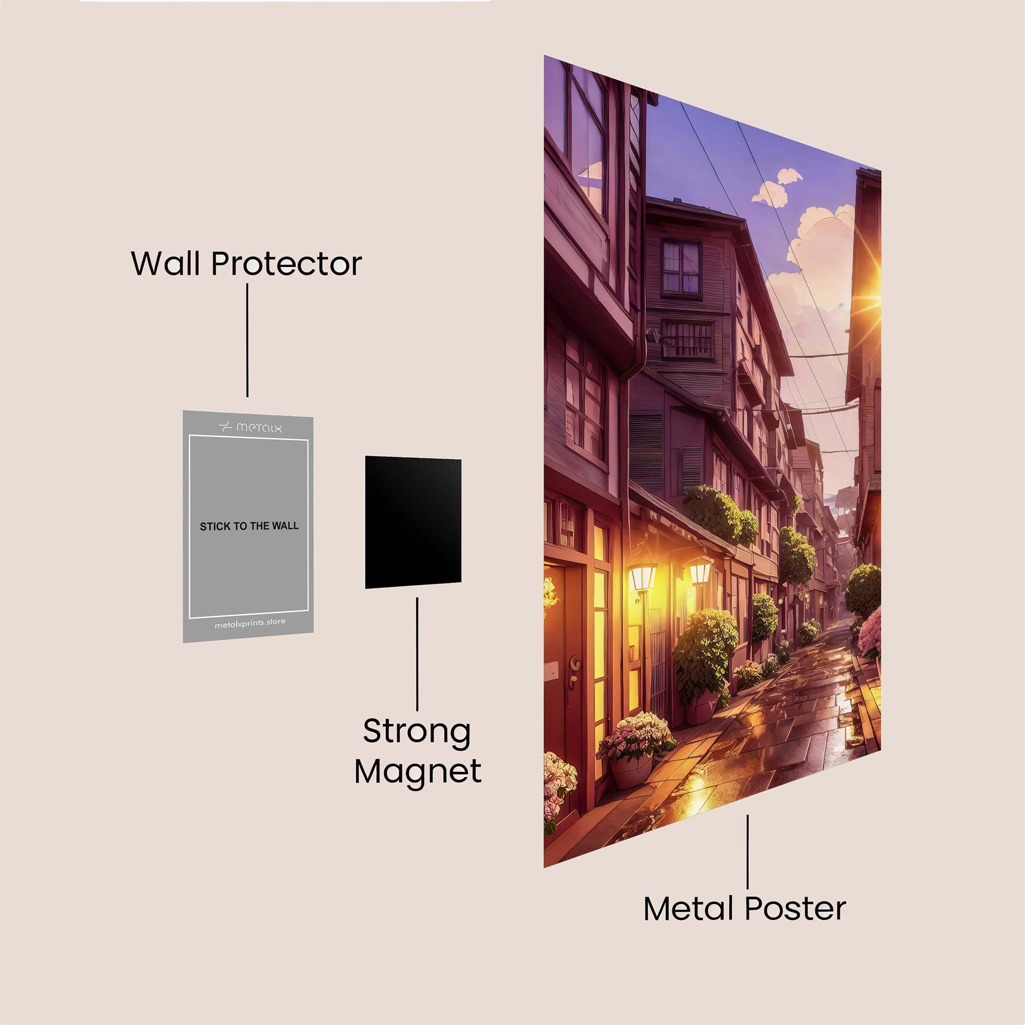 Sunset Serenity Safe Wall Magnetic / M