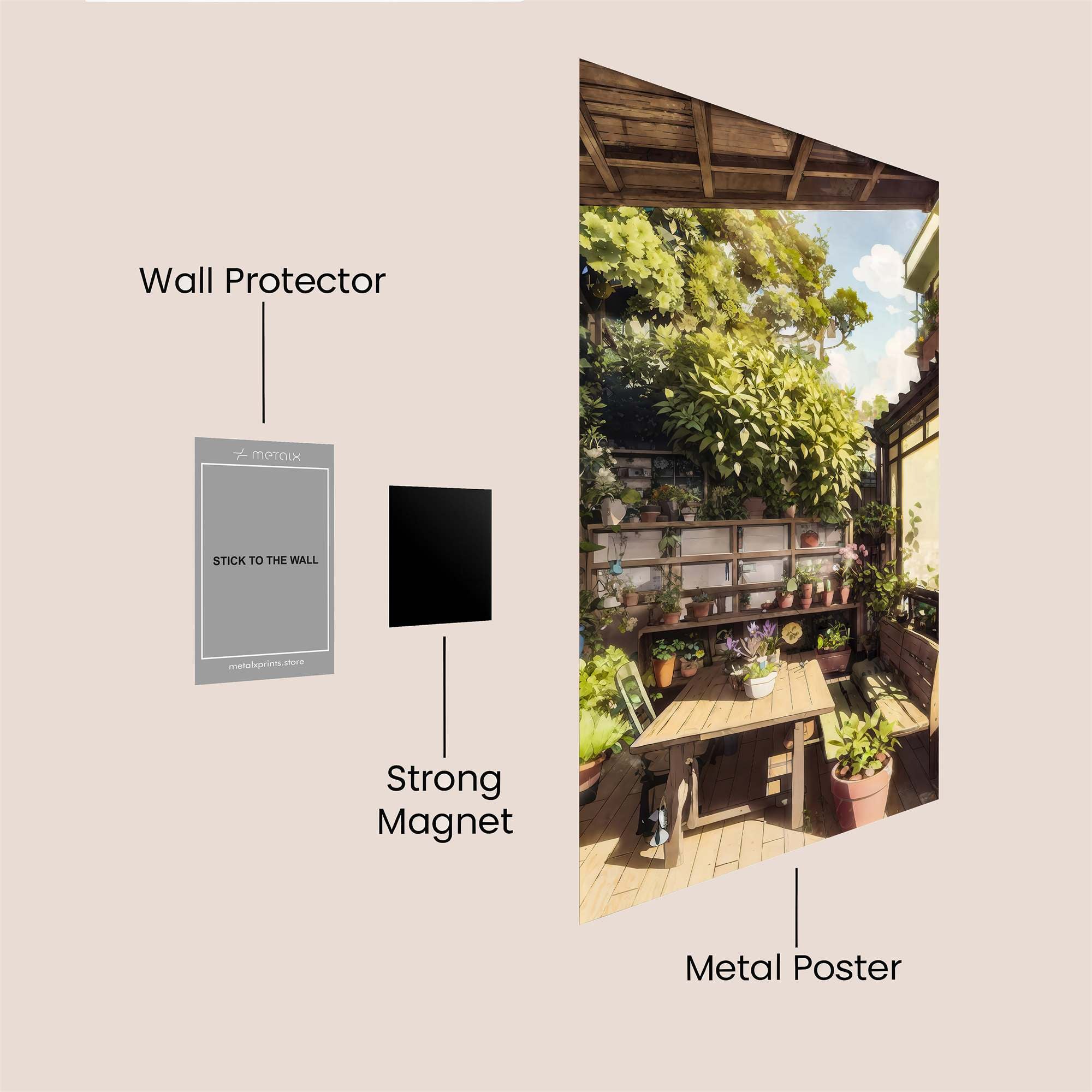 Garden Serenity Safe Wall Magnetic / M