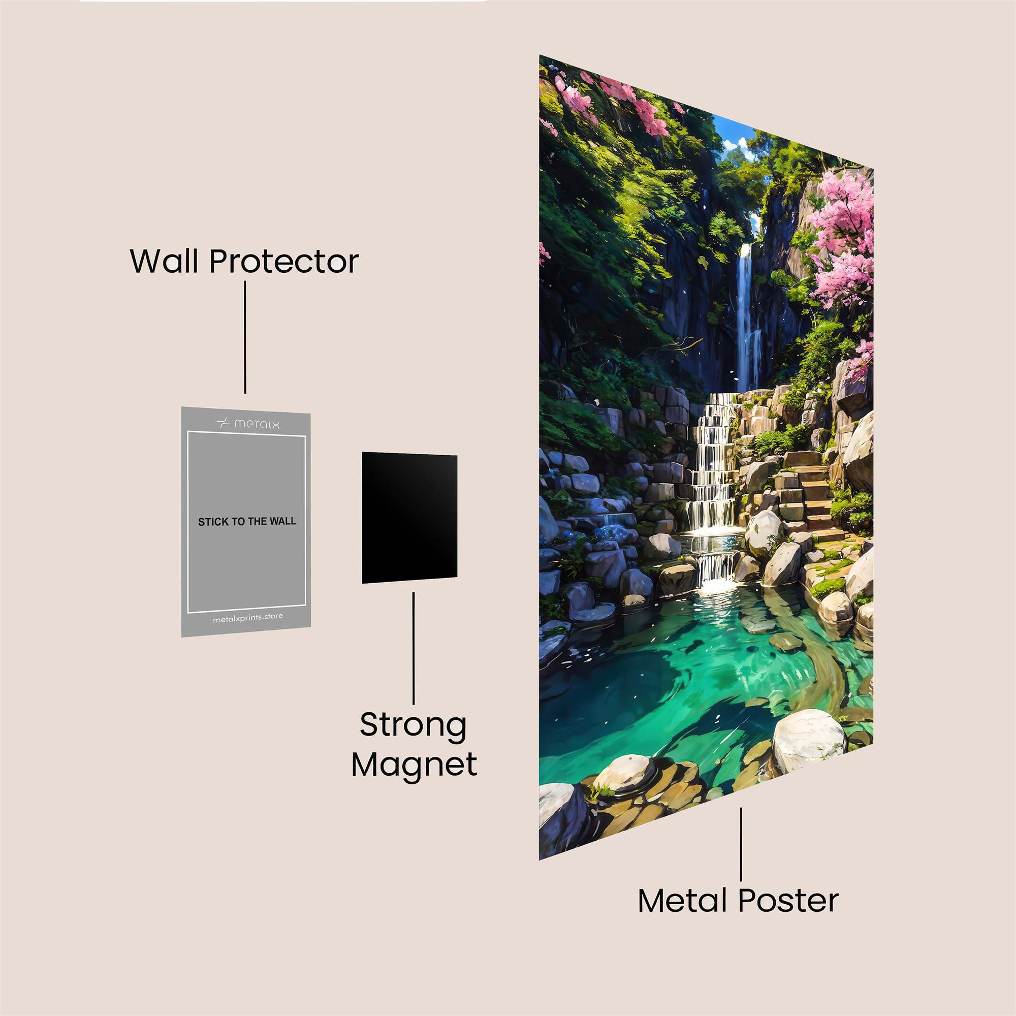 Serenity Falls Safe Wall Magnetic / M