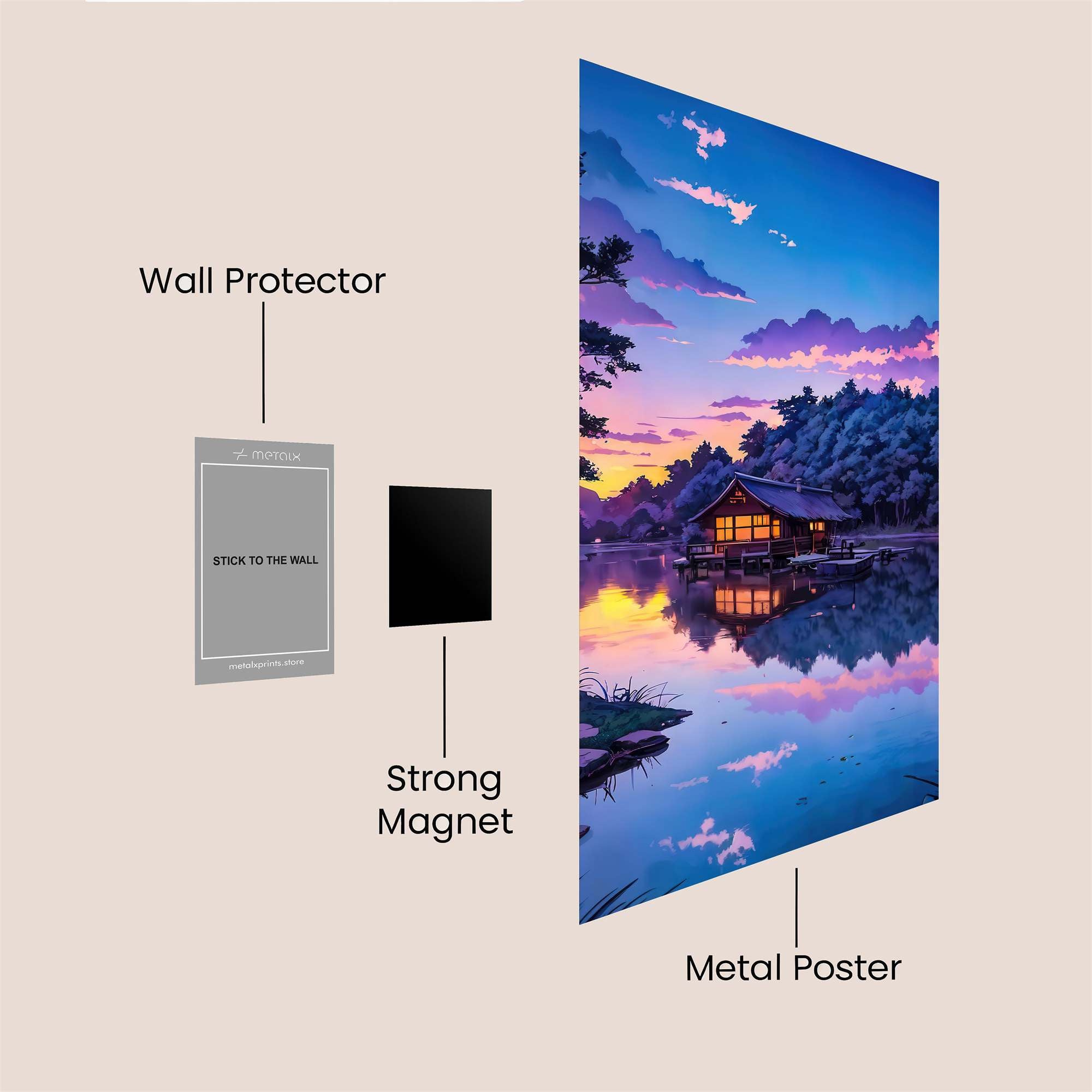 Cabin Serenity Safe Wall Magnetic / M