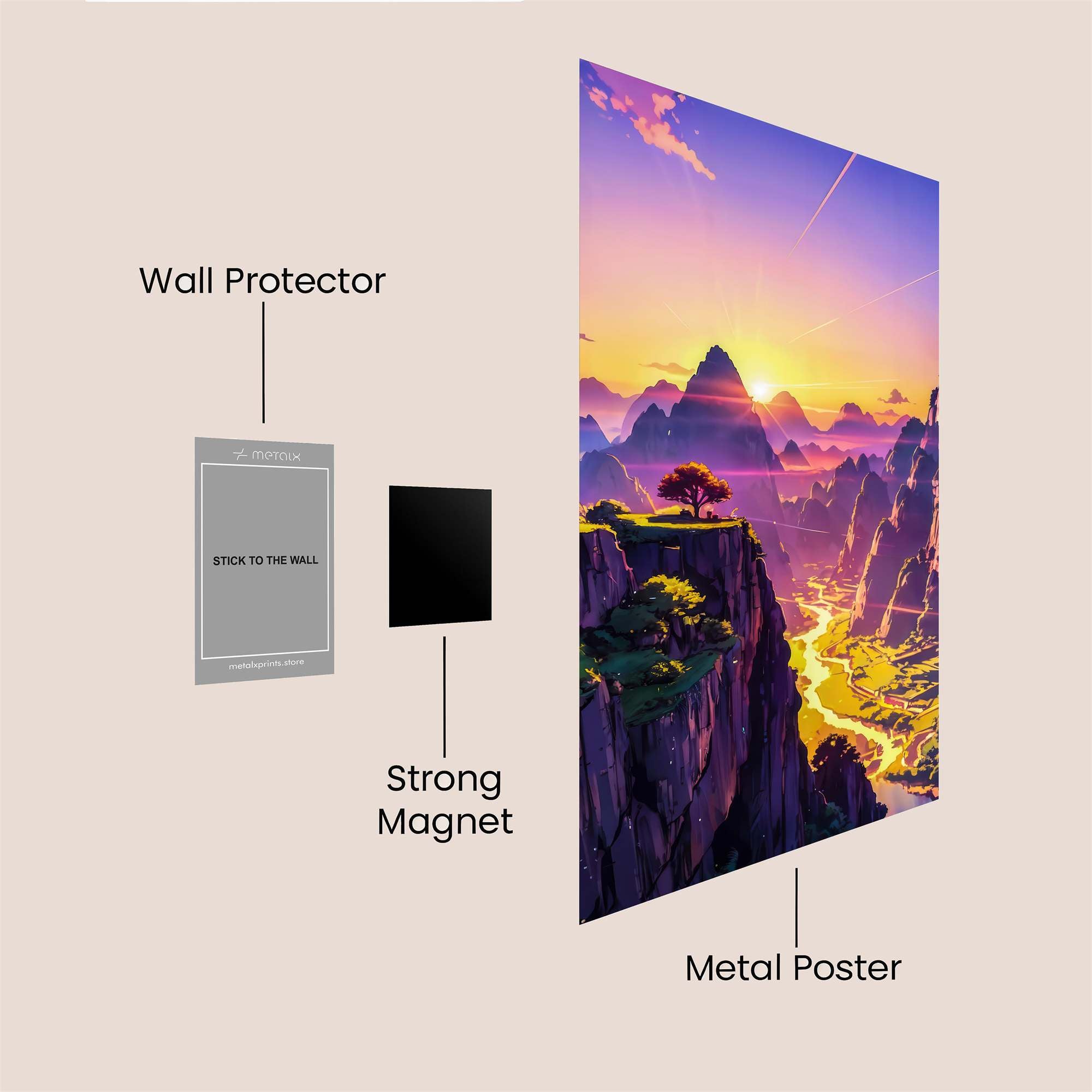 Sunset Serenity Safe Wall Magnetic / M
