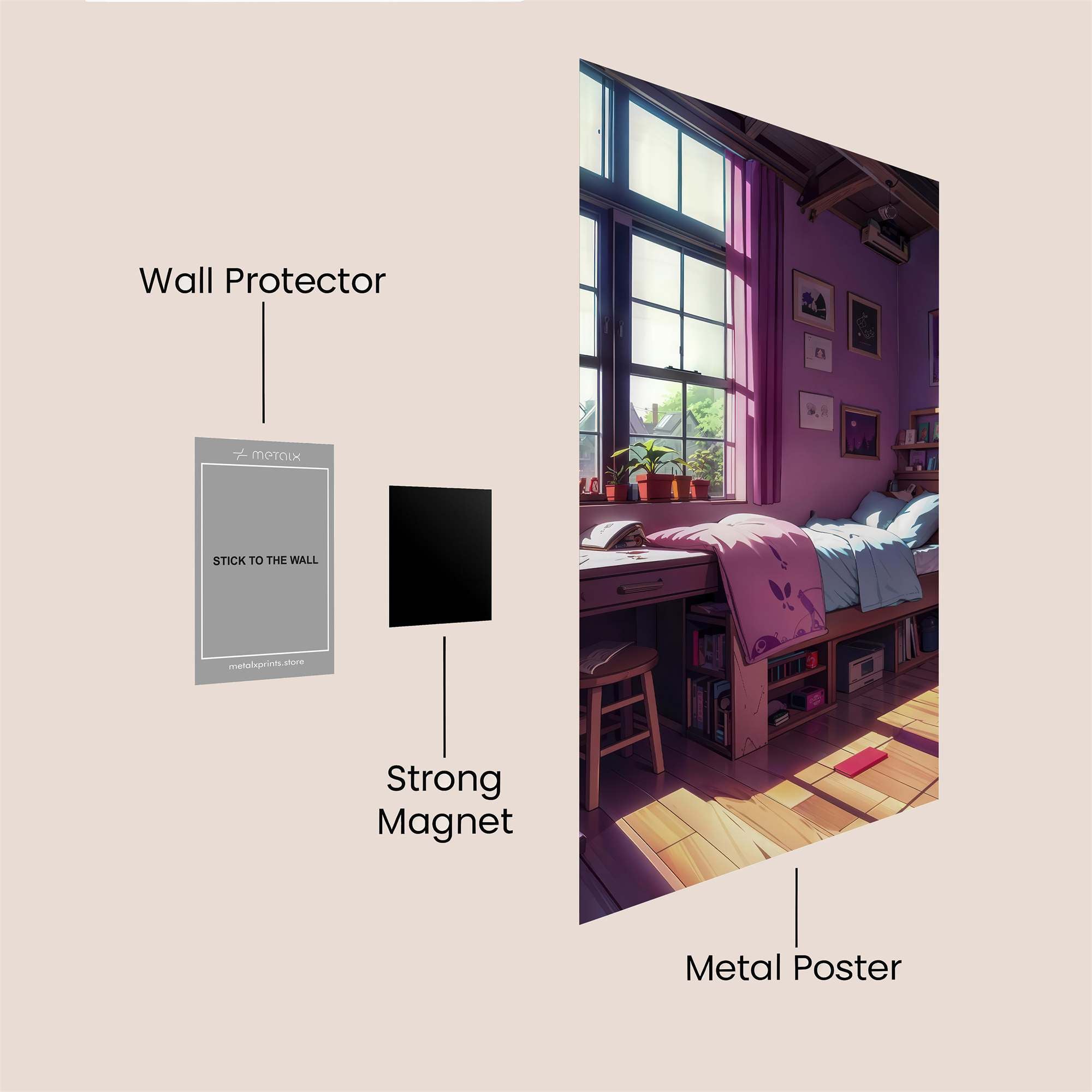Violet Haven Safe Wall Magnetic / M