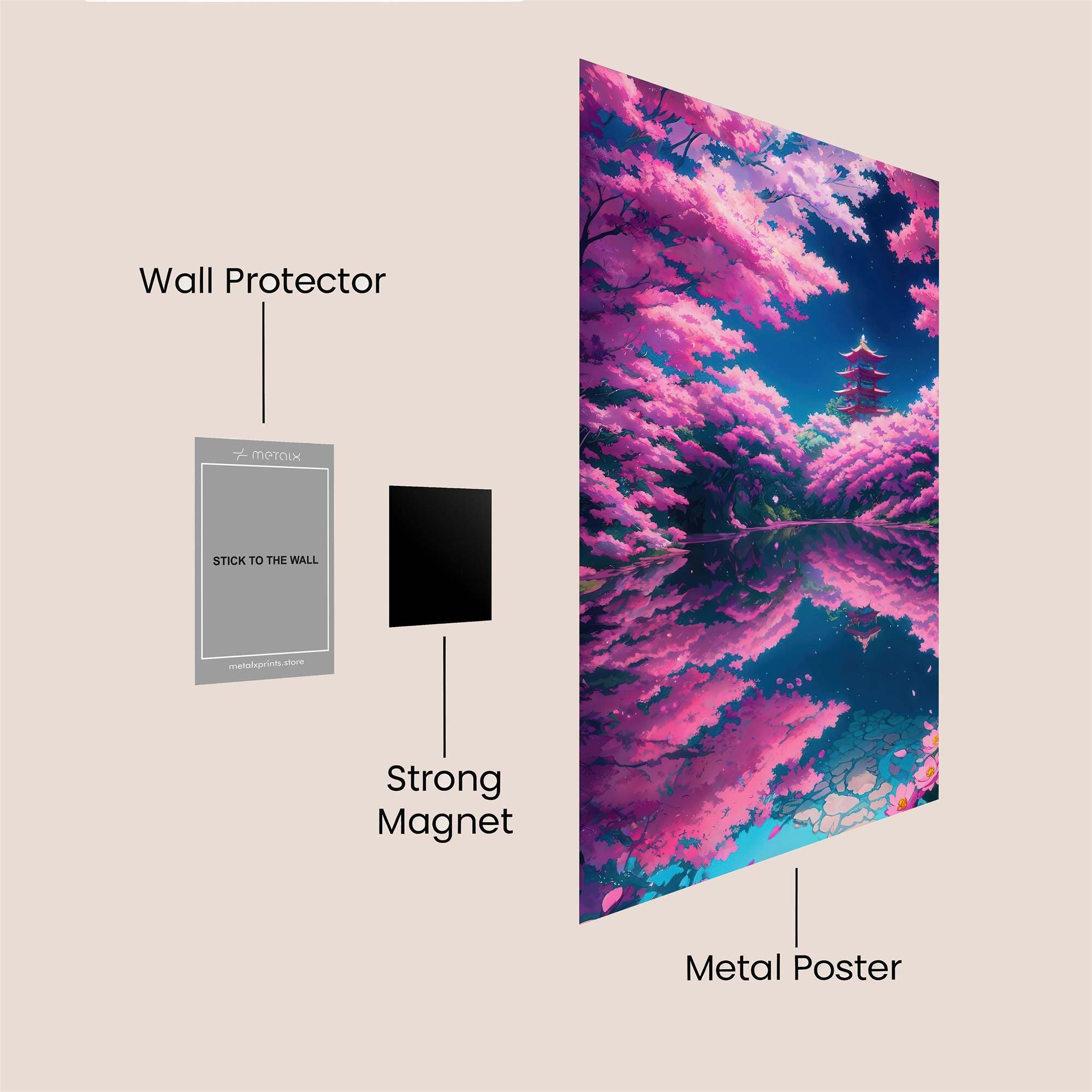 Pagoda Serenity Safe Wall Magnetic / M