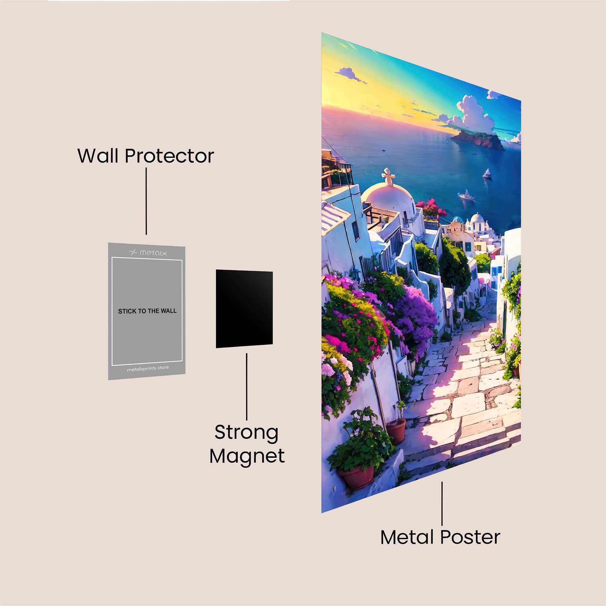 Santorini Serenity Safe Wall Magnetic / M