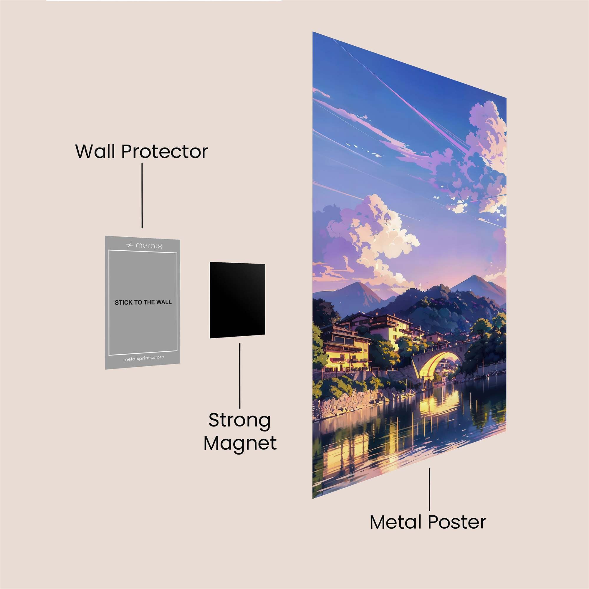 Mountain Serenity Safe Wall Magnetic / M