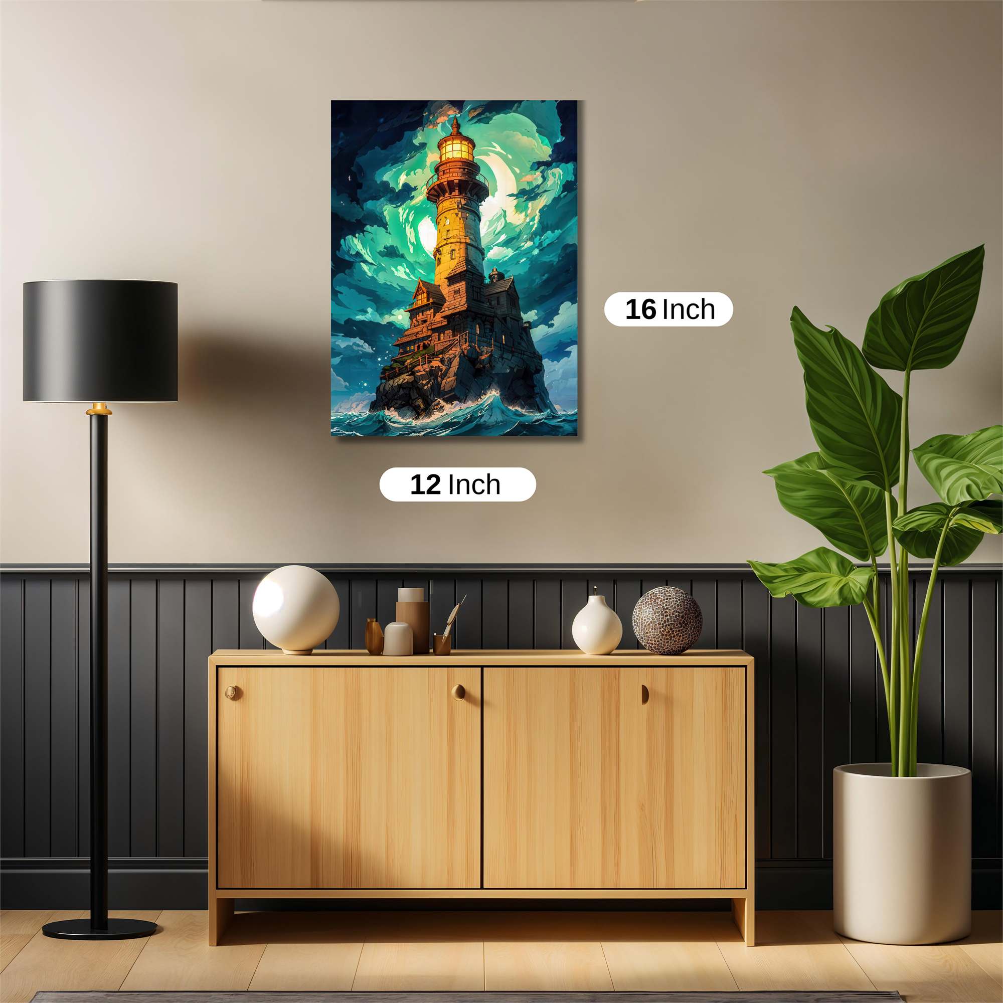 Lighthouse Whimsy Safe Wall Magnetic / M
