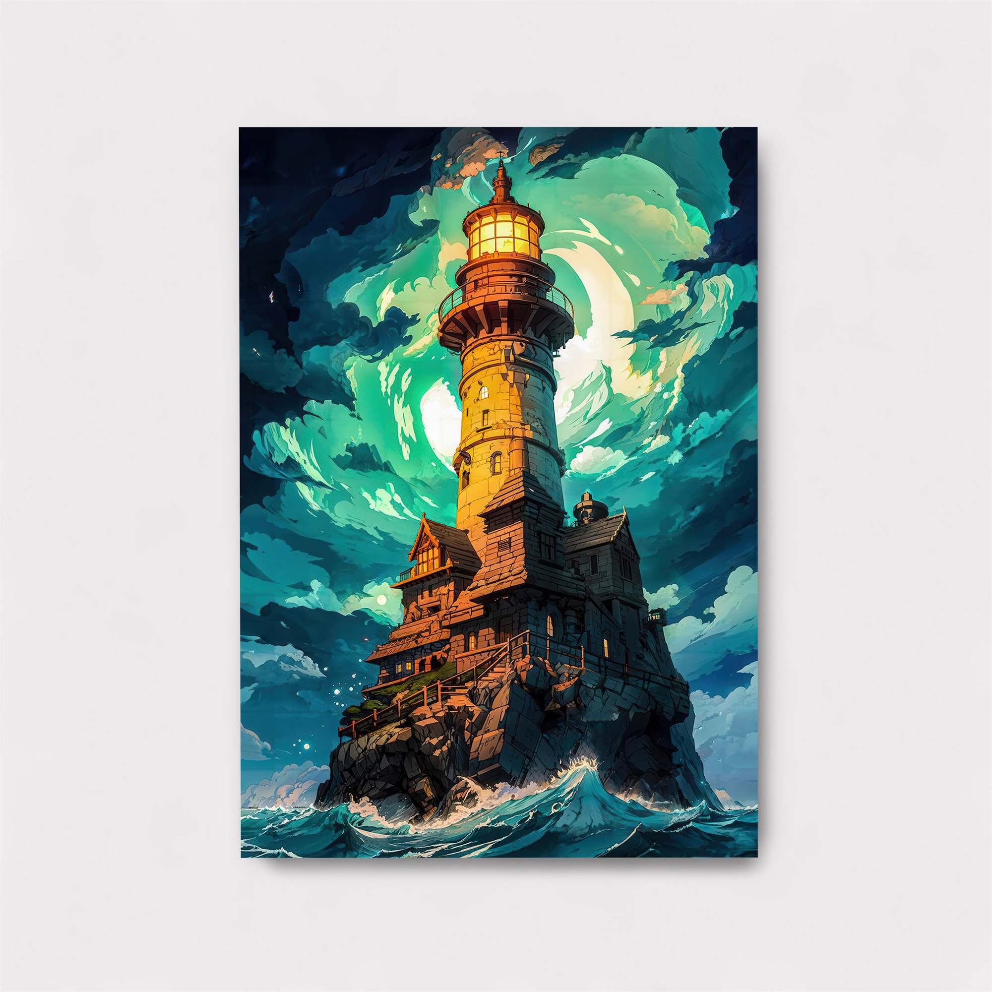 Lighthouse Whimsy Safe Wall Magnetic / M