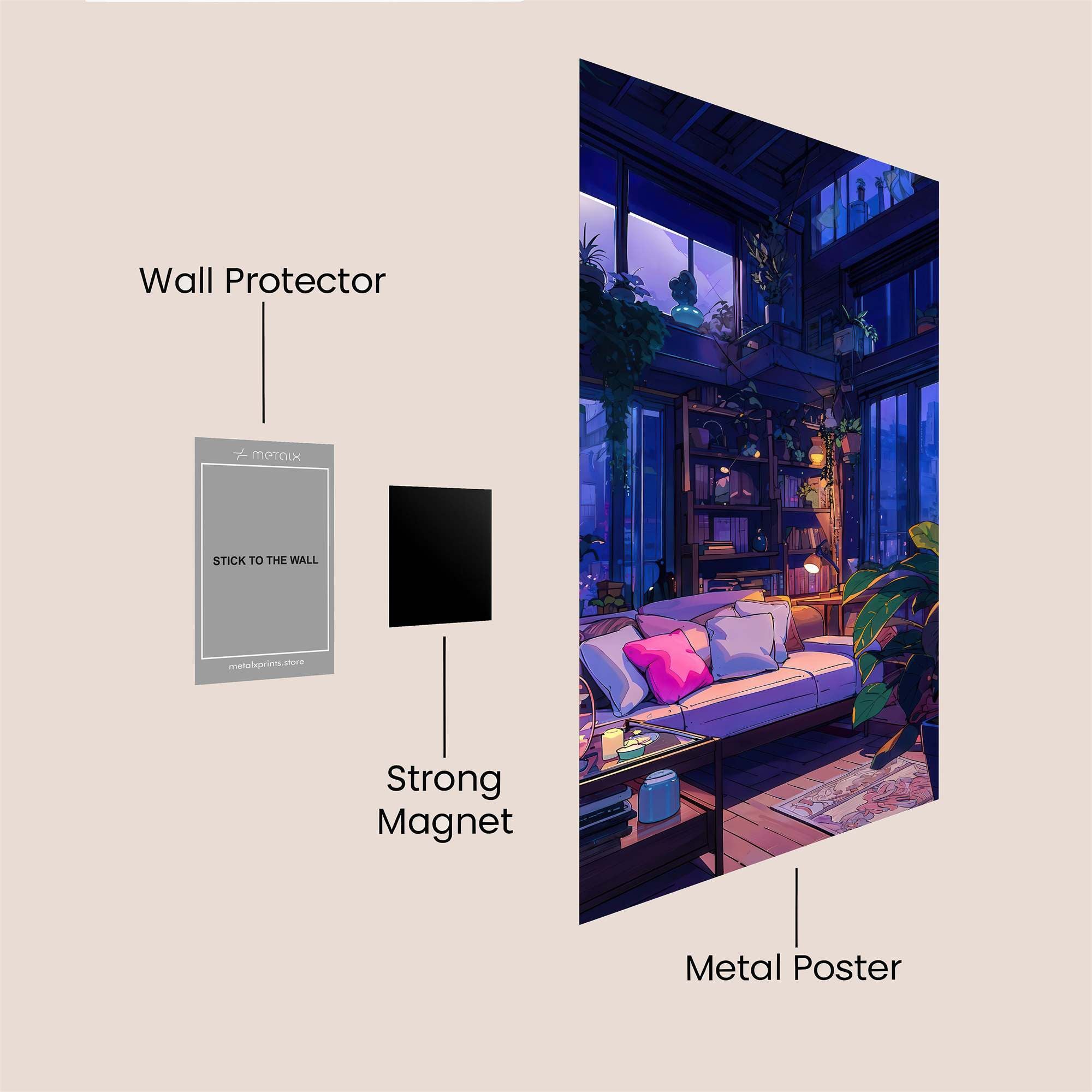 Urban Serenity Safe Wall Magnetic / M