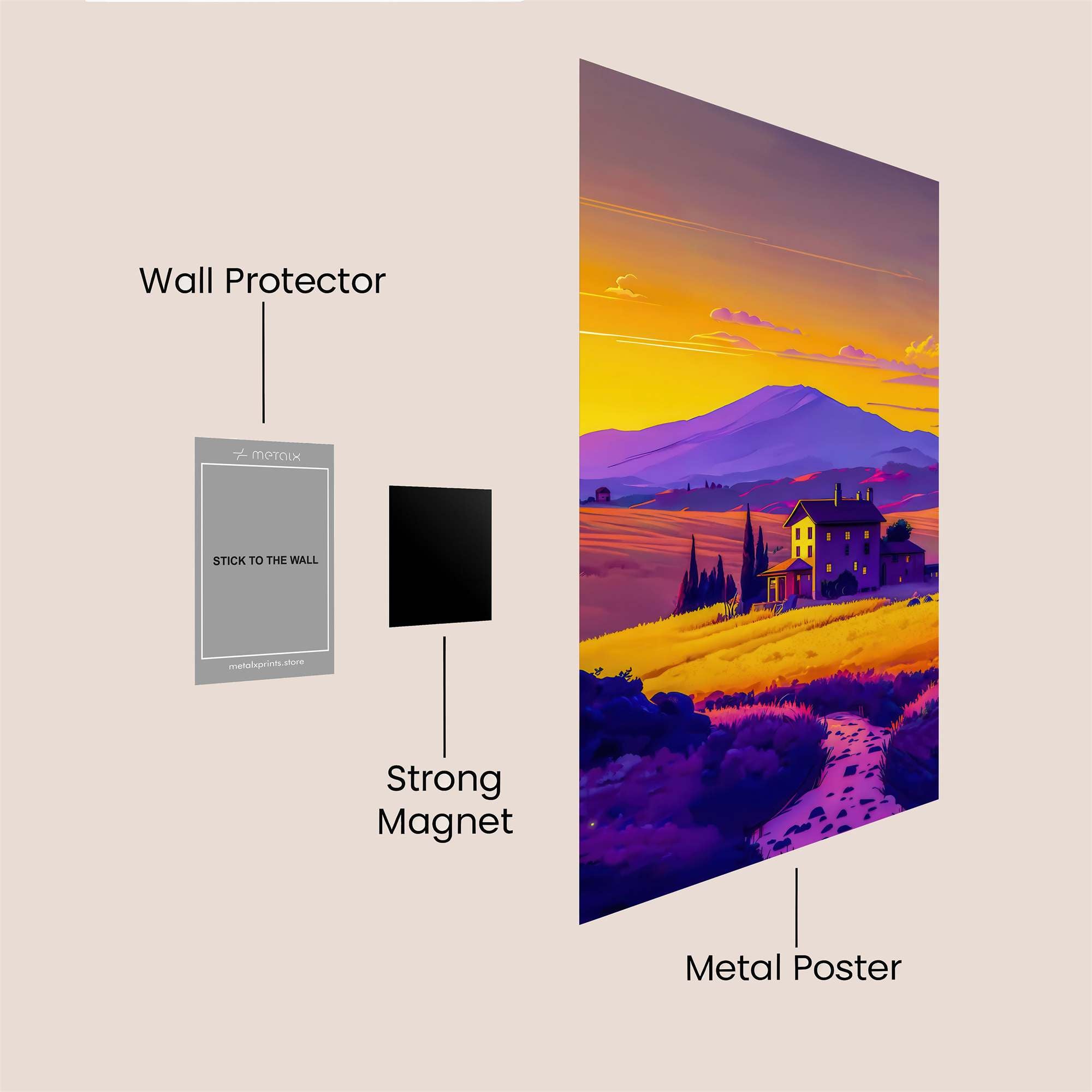 Tuscan Tranquility Safe Wall Magnetic / M