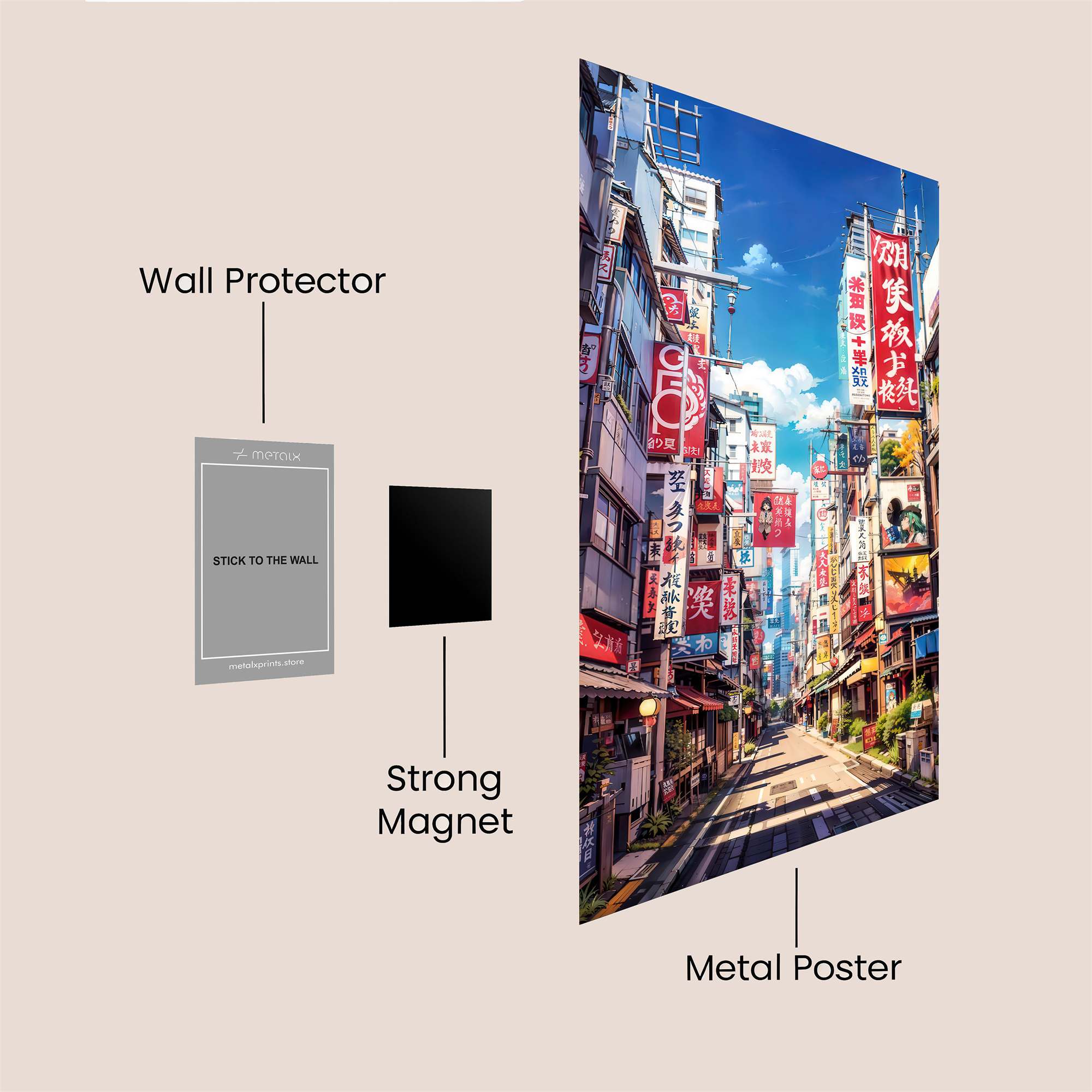 Kabukicho Kaleidoscope Safe Wall Magnetic / M