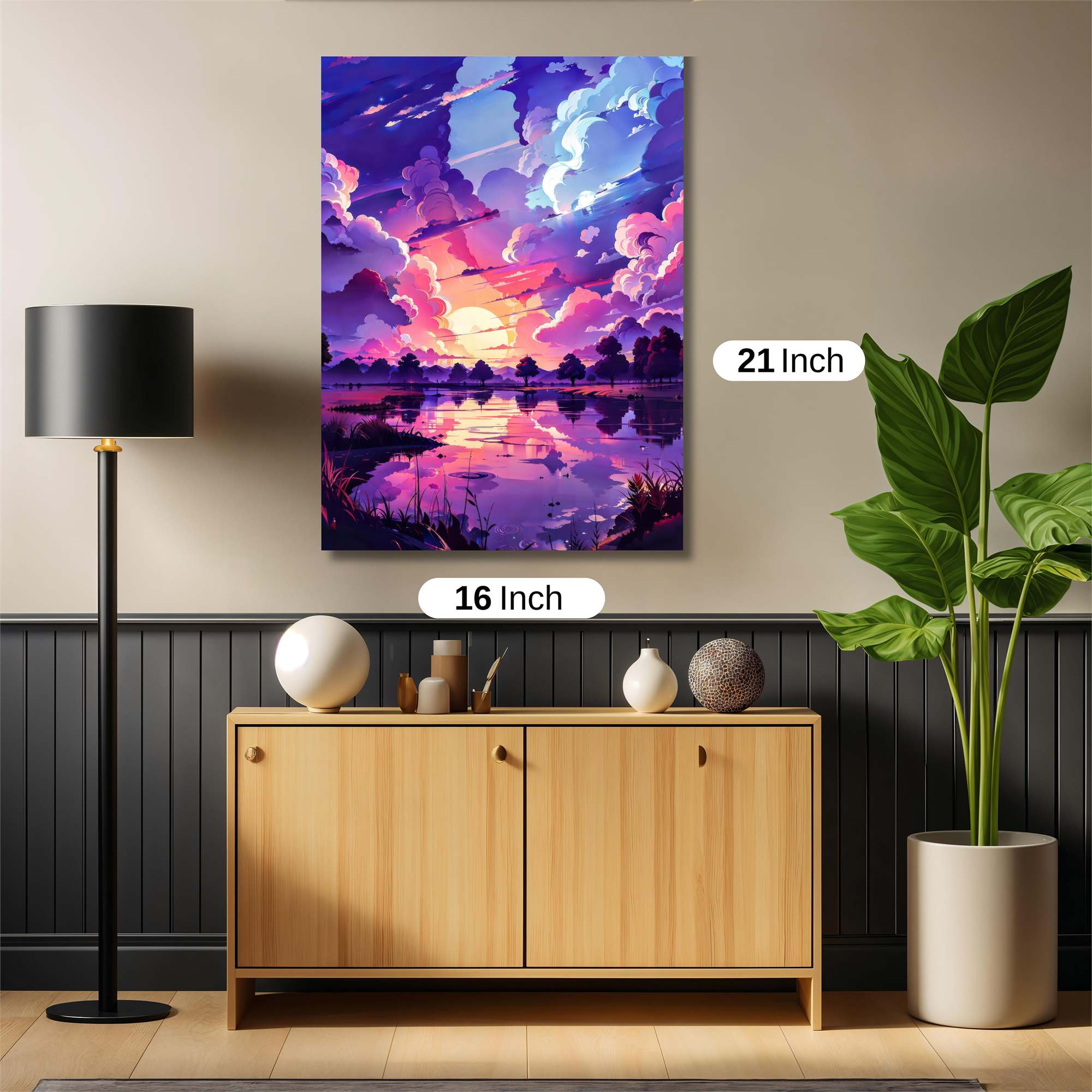 Sunset Serenity Safe Wall Magnetic / M
