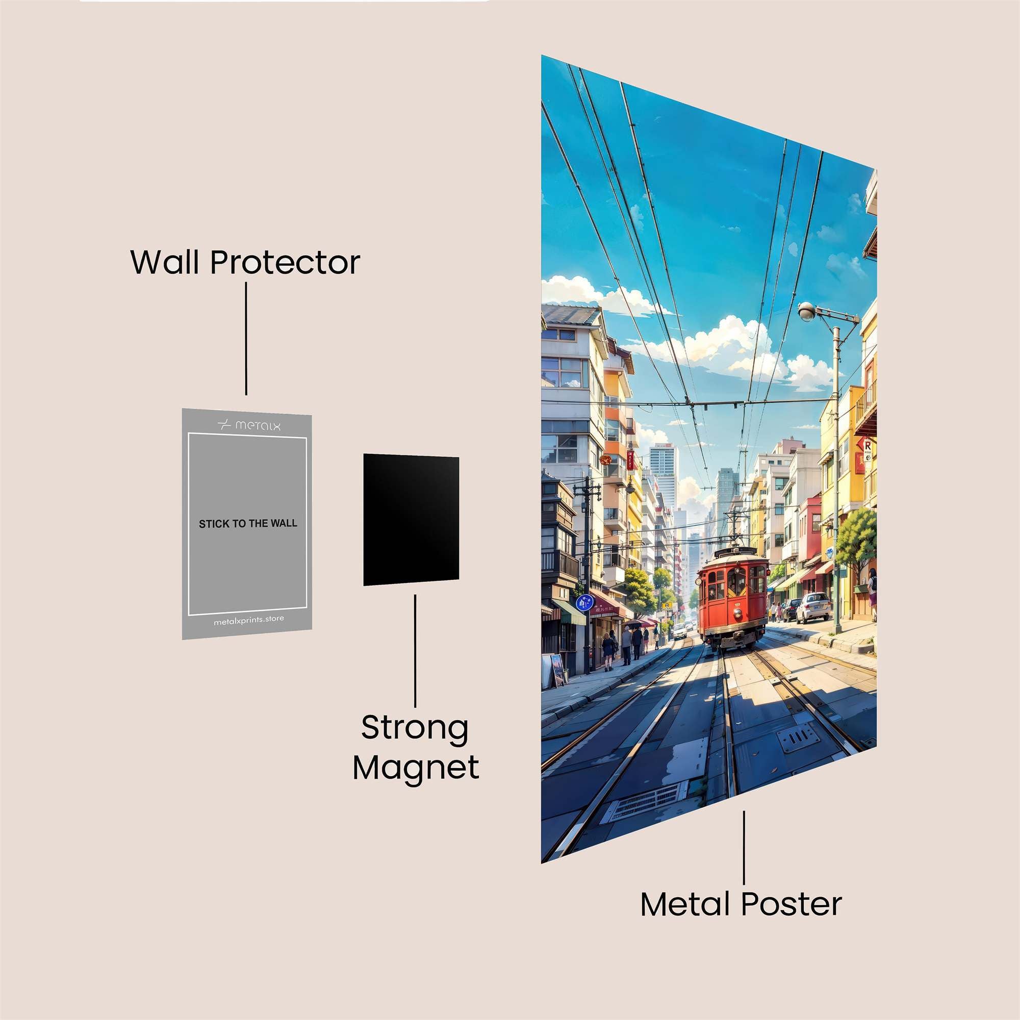 Tram Twilight Safe Wall Magnetic / M