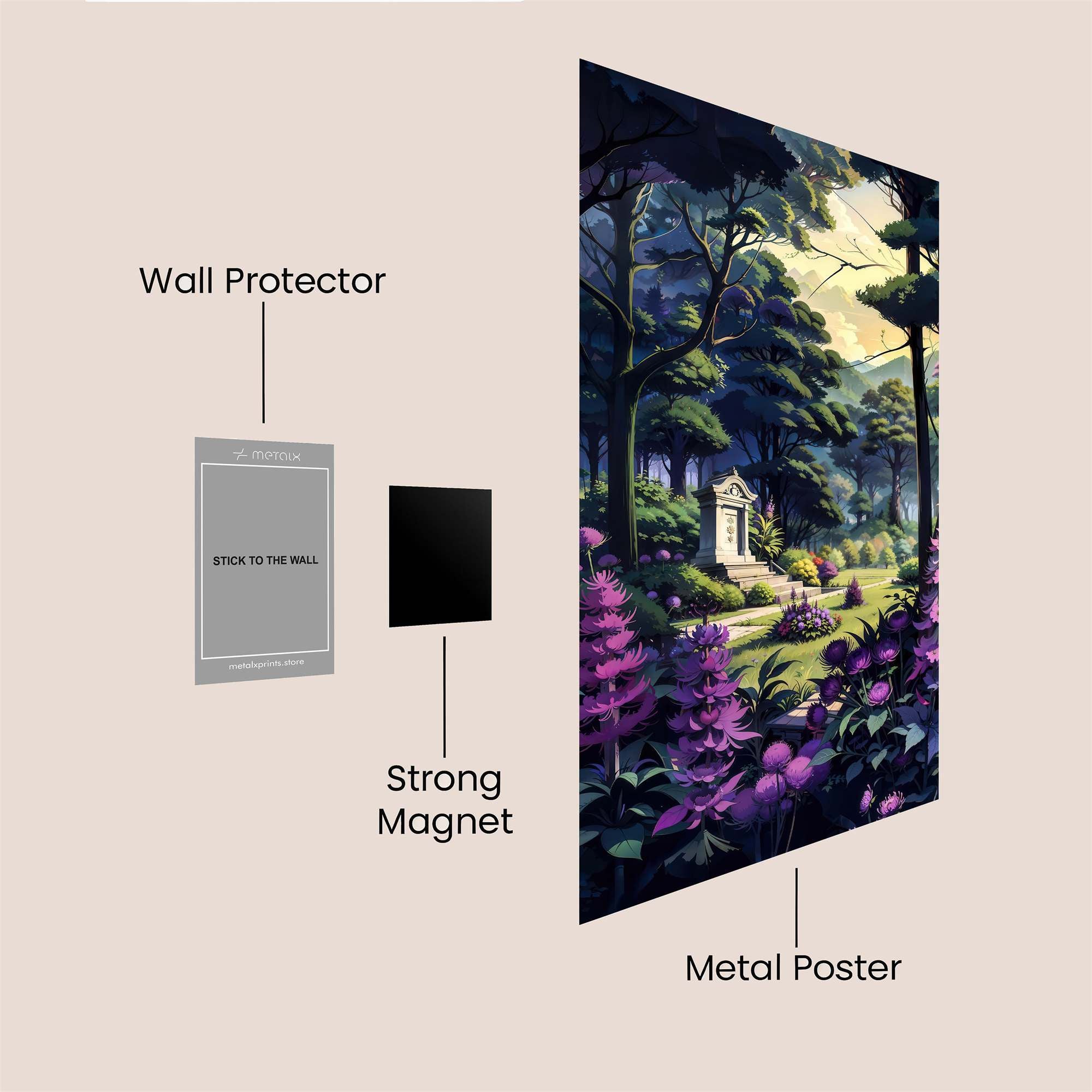 Forest Serenity Safe Wall Magnetic / M