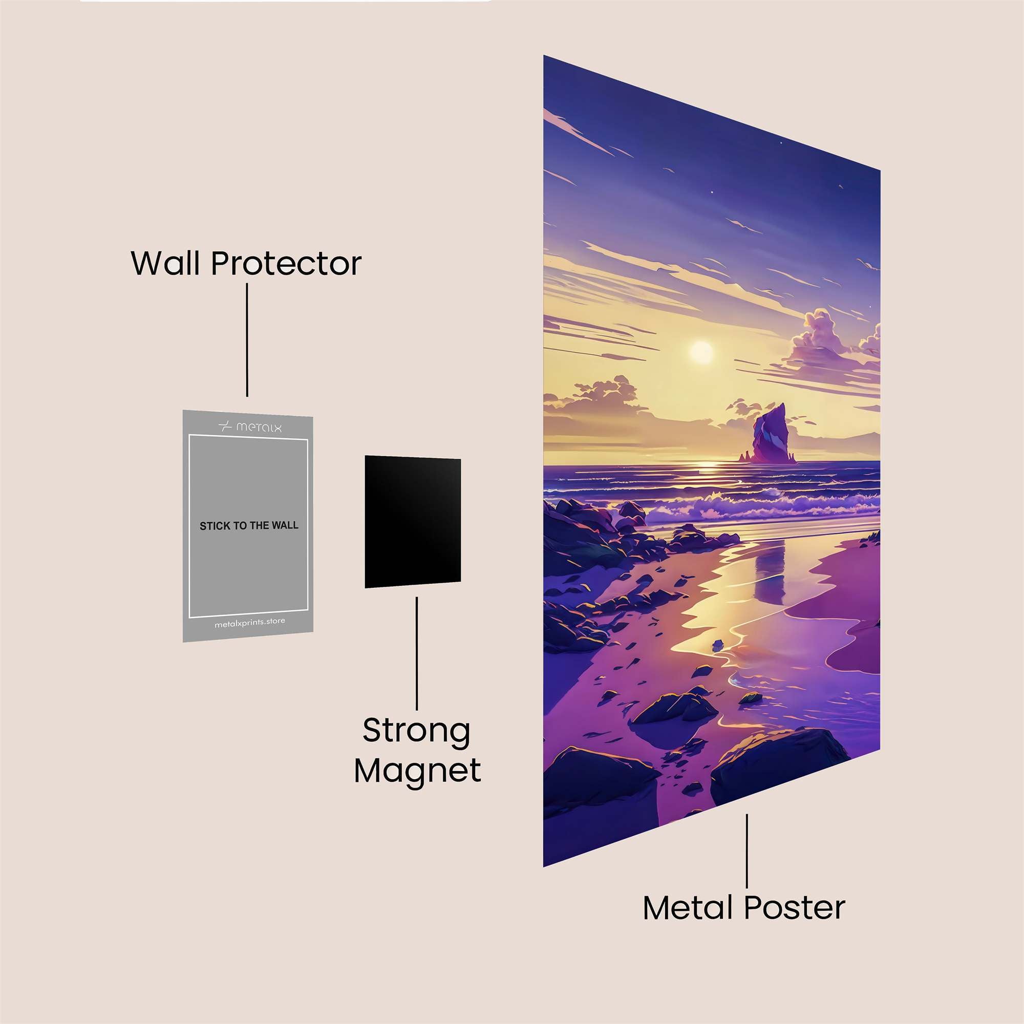 Rock Serenity Safe Wall Magnetic / M