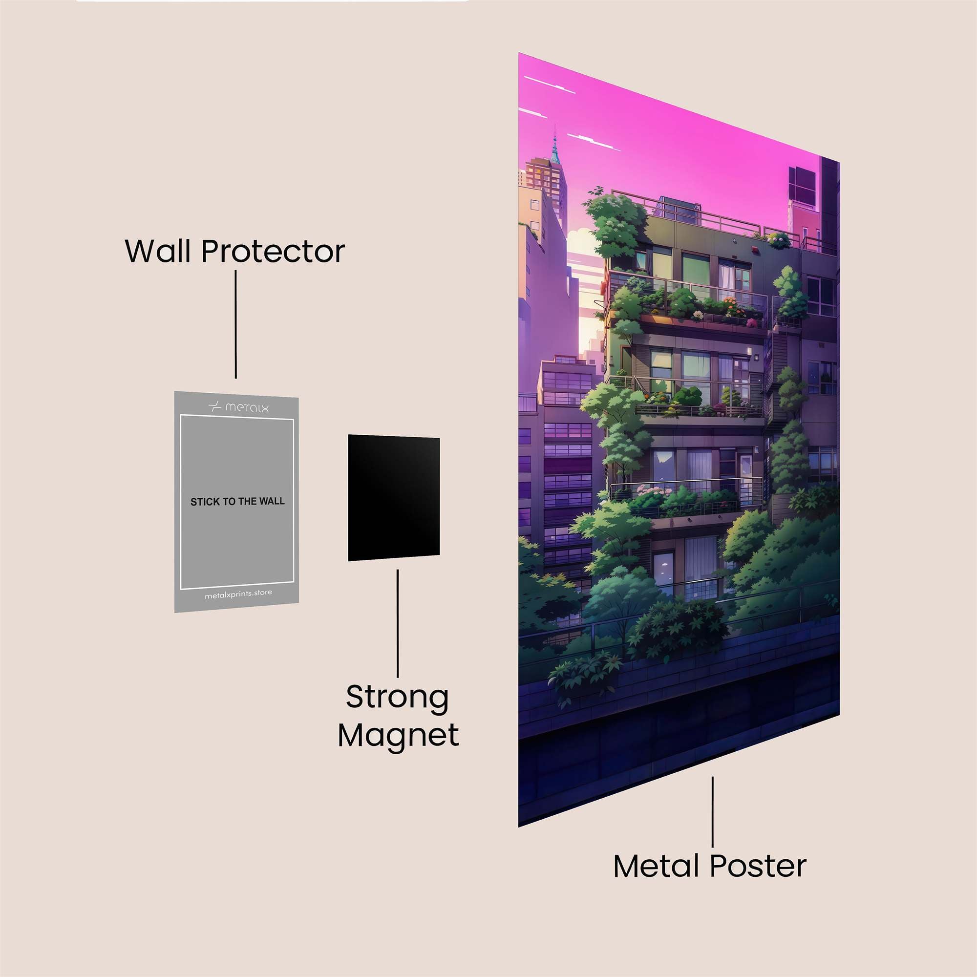 Urban Oasis Safe Wall Magnetic / M