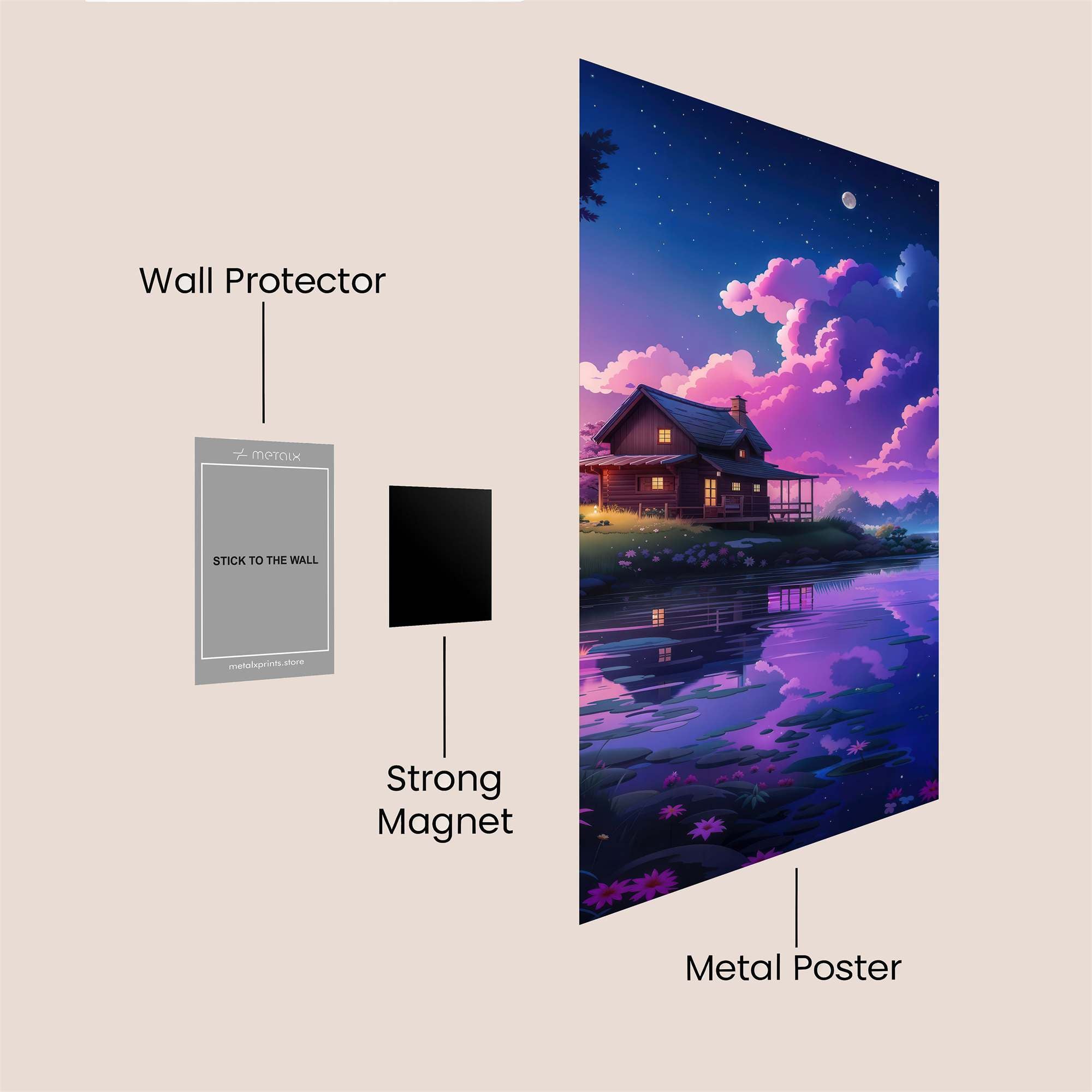 Cabin Serenity Safe Wall Magnetic / M