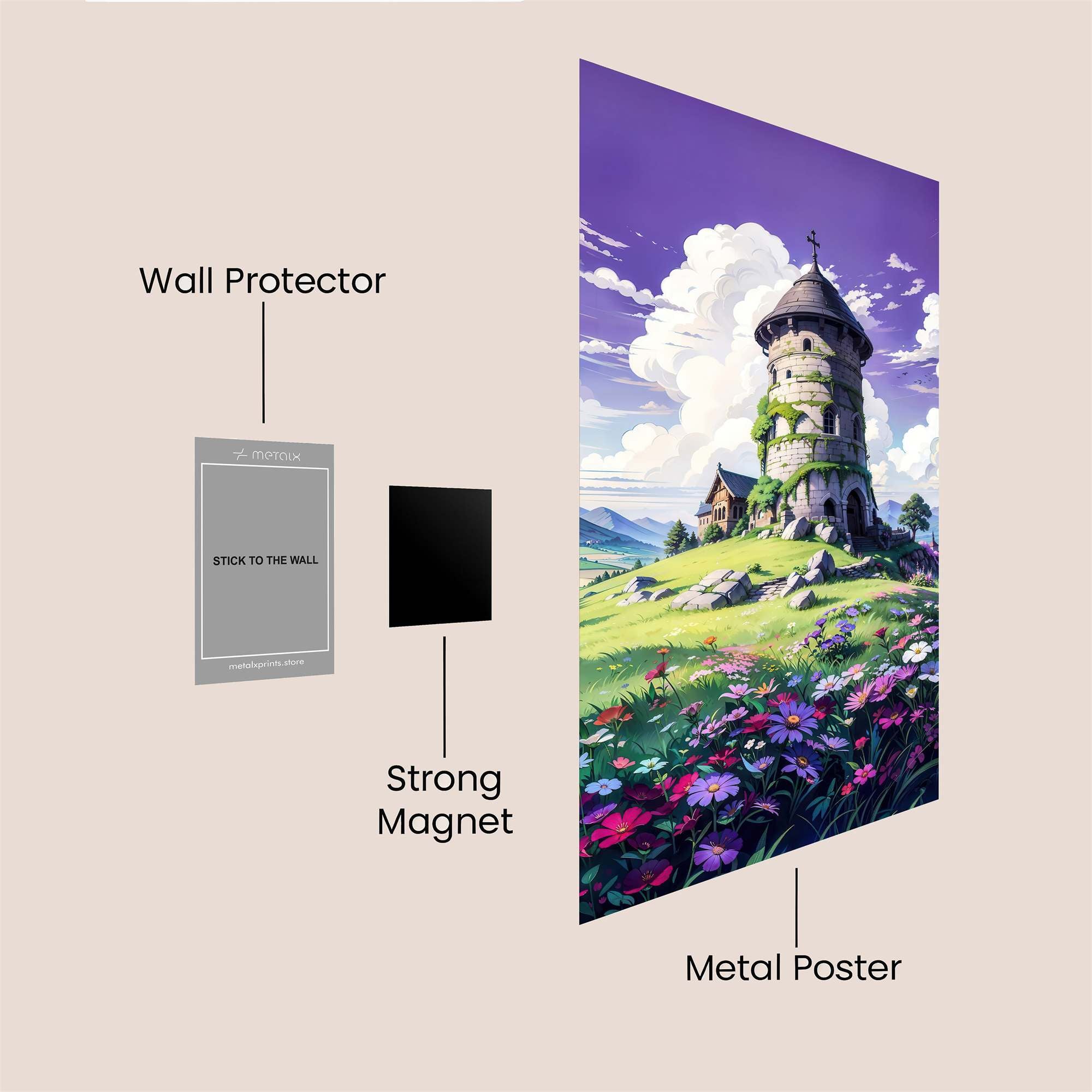 Tower Serenity Safe Wall Magnetic / M
