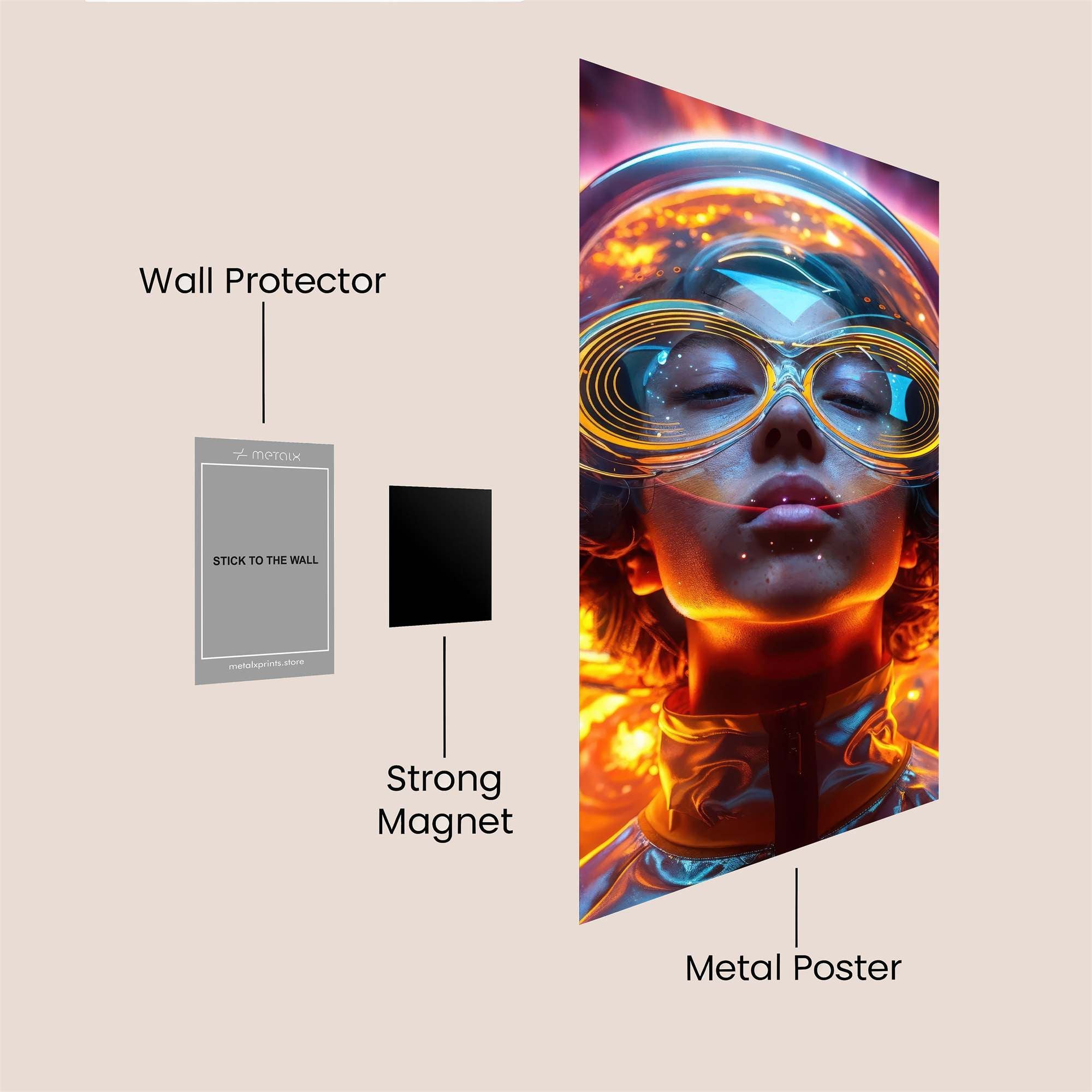 Keanu Cyberpunk Safe Wall Magnetic / M