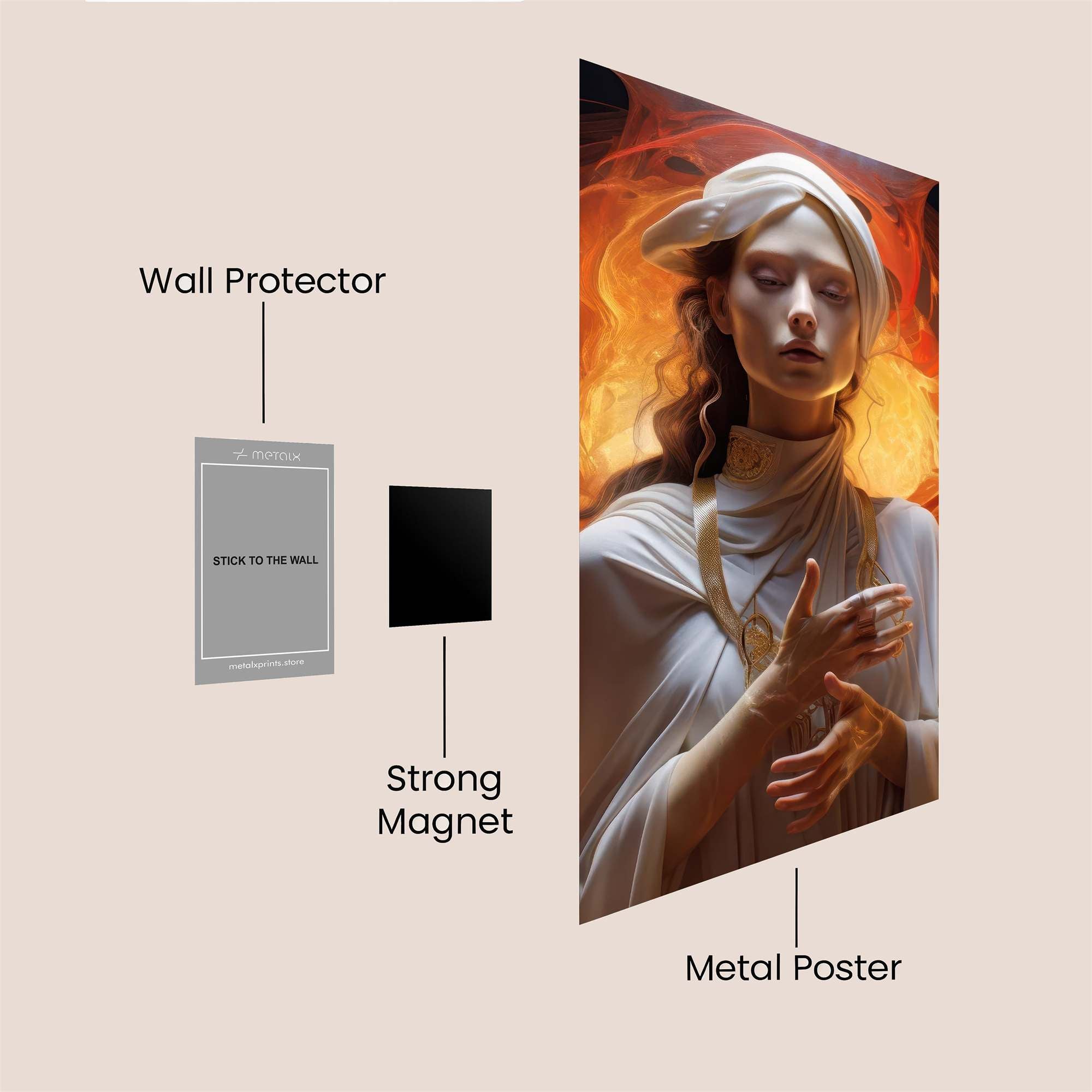 Mystic Gaze Safe Wall Magnetic / M