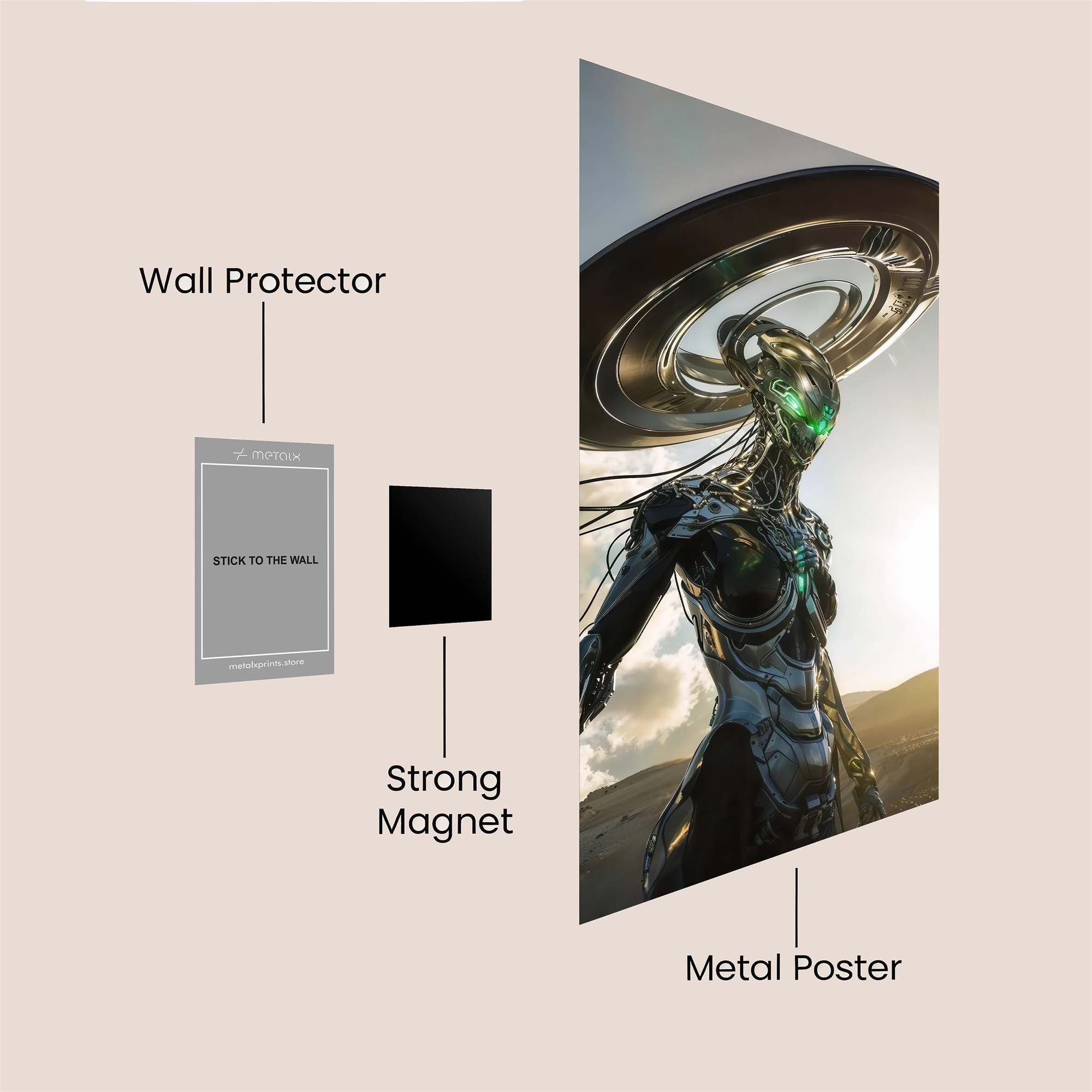 Cyber Enigma Safe Wall Magnetic / M