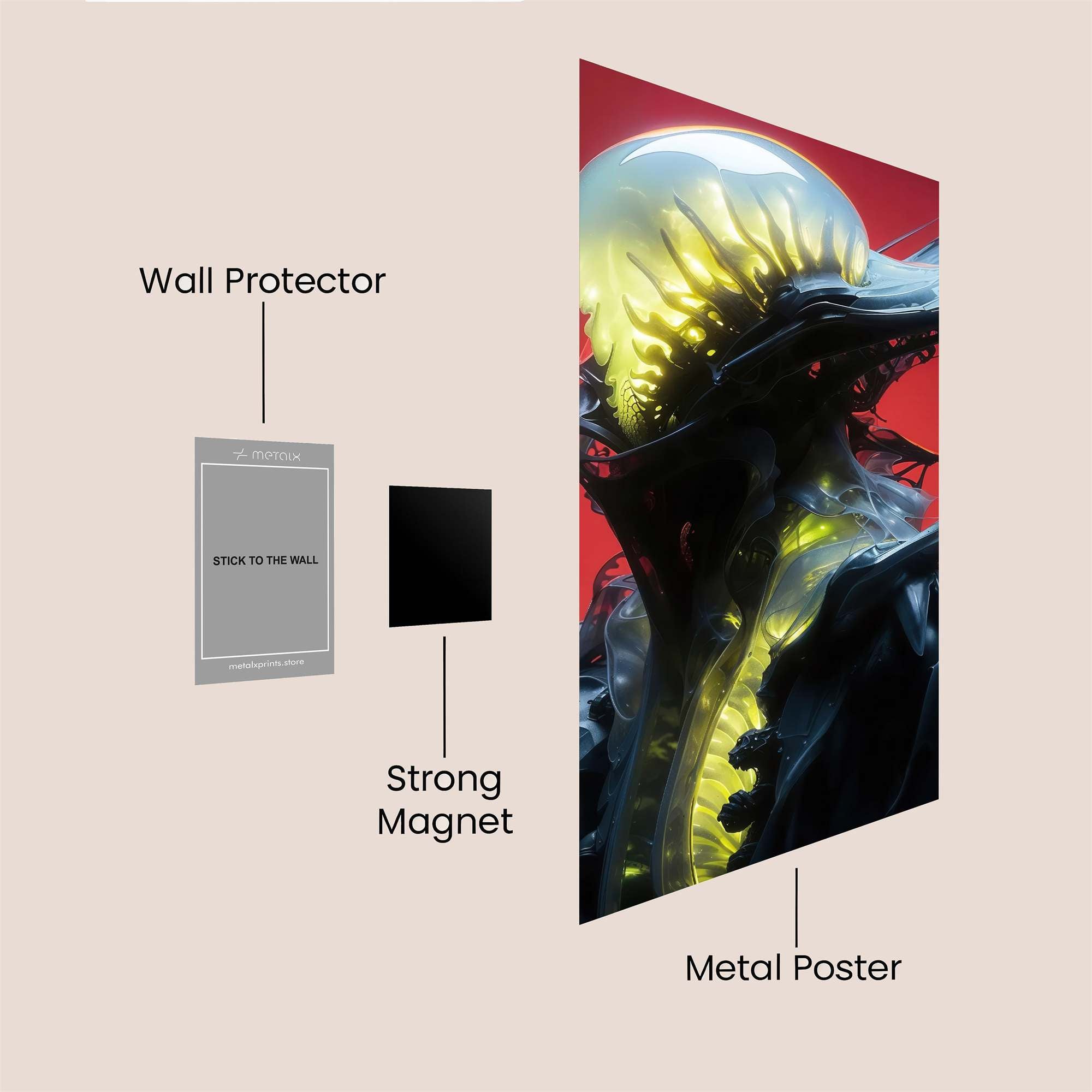 Cyberpunk Racer Safe Wall Magnetic / M