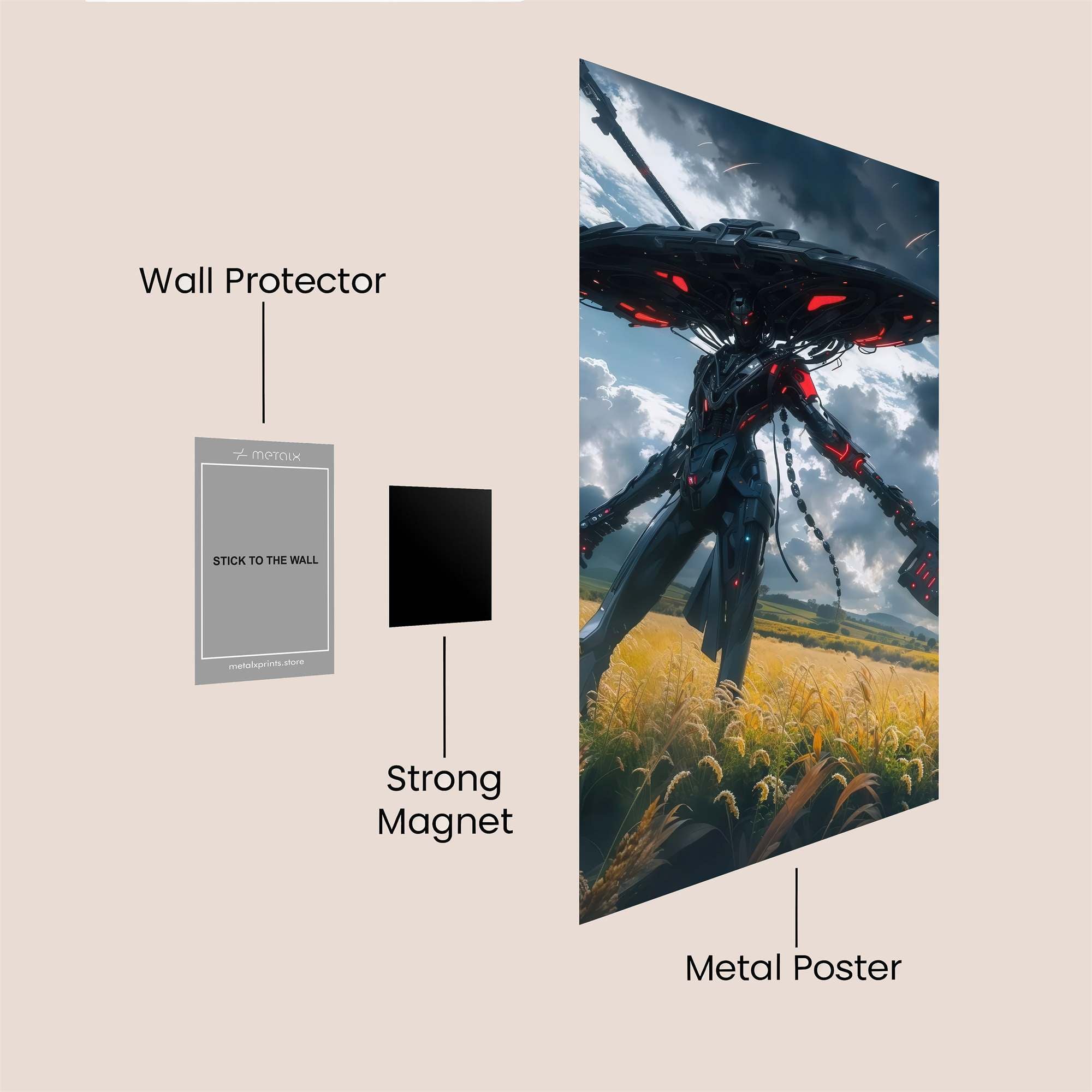 Steampunk Majesty Safe Wall Magnetic / M