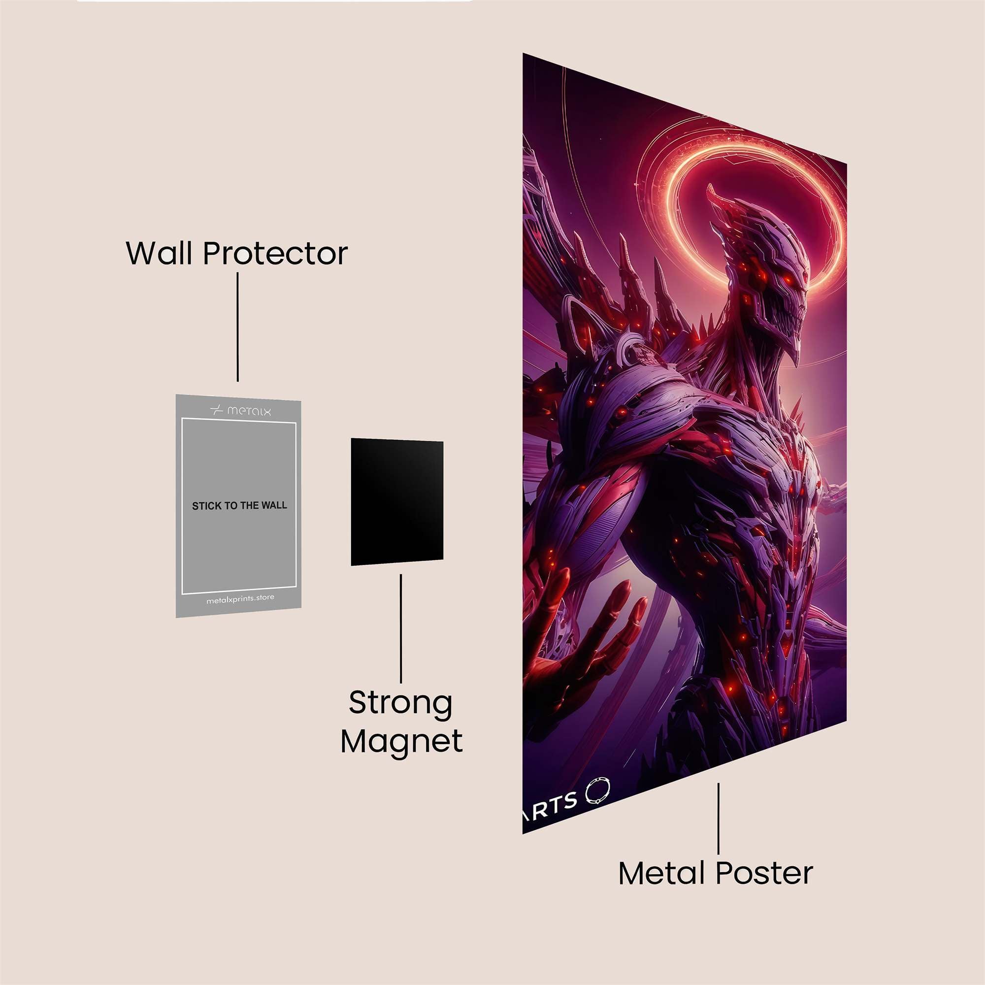 Floral Radiance Safe Wall Magnetic / M