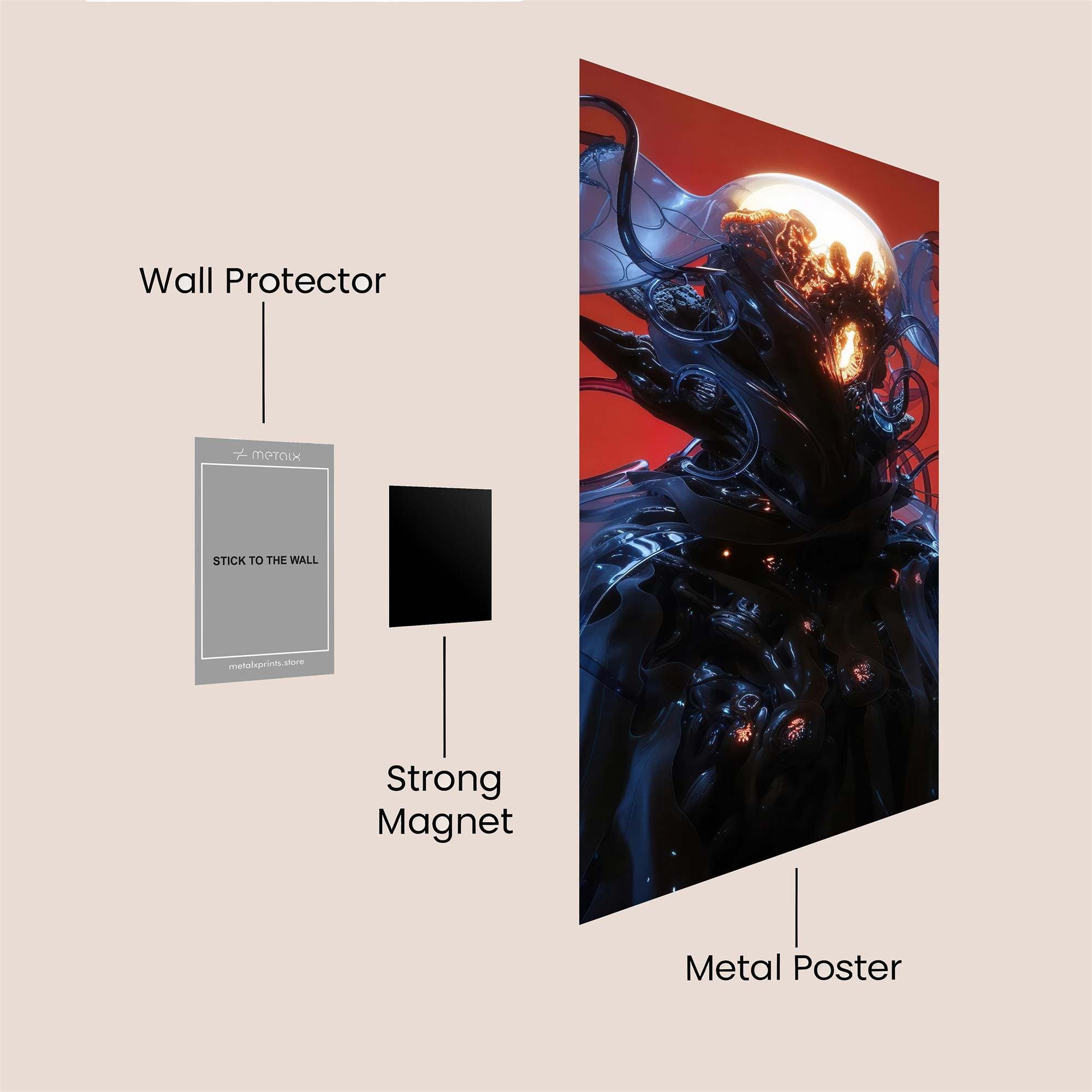 Sub-Zero Enigmatic Safe Wall Magnetic / M