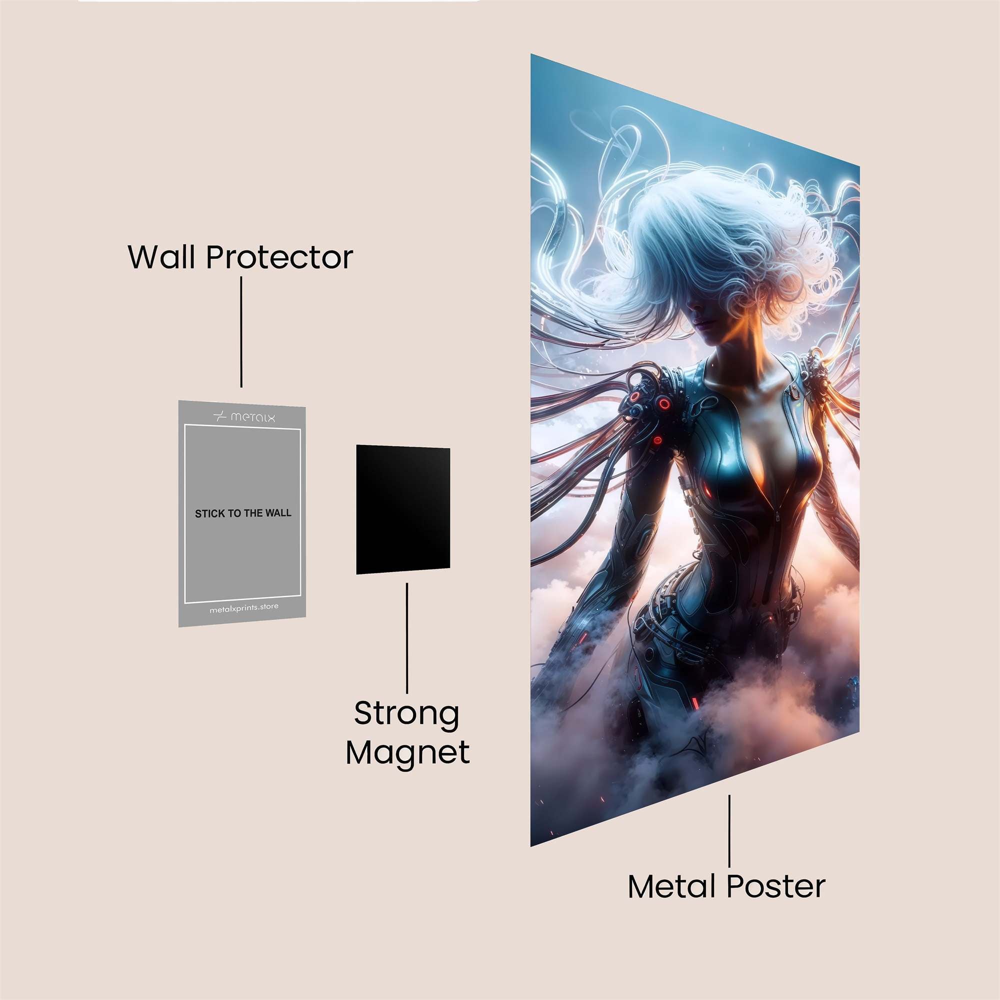 Rainbow Radiance Safe Wall Magnetic / M