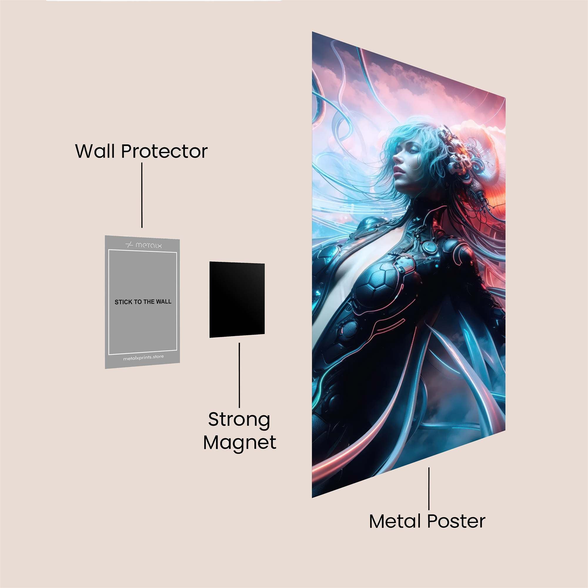 AuroraGlow Safe Wall Magnetic / M