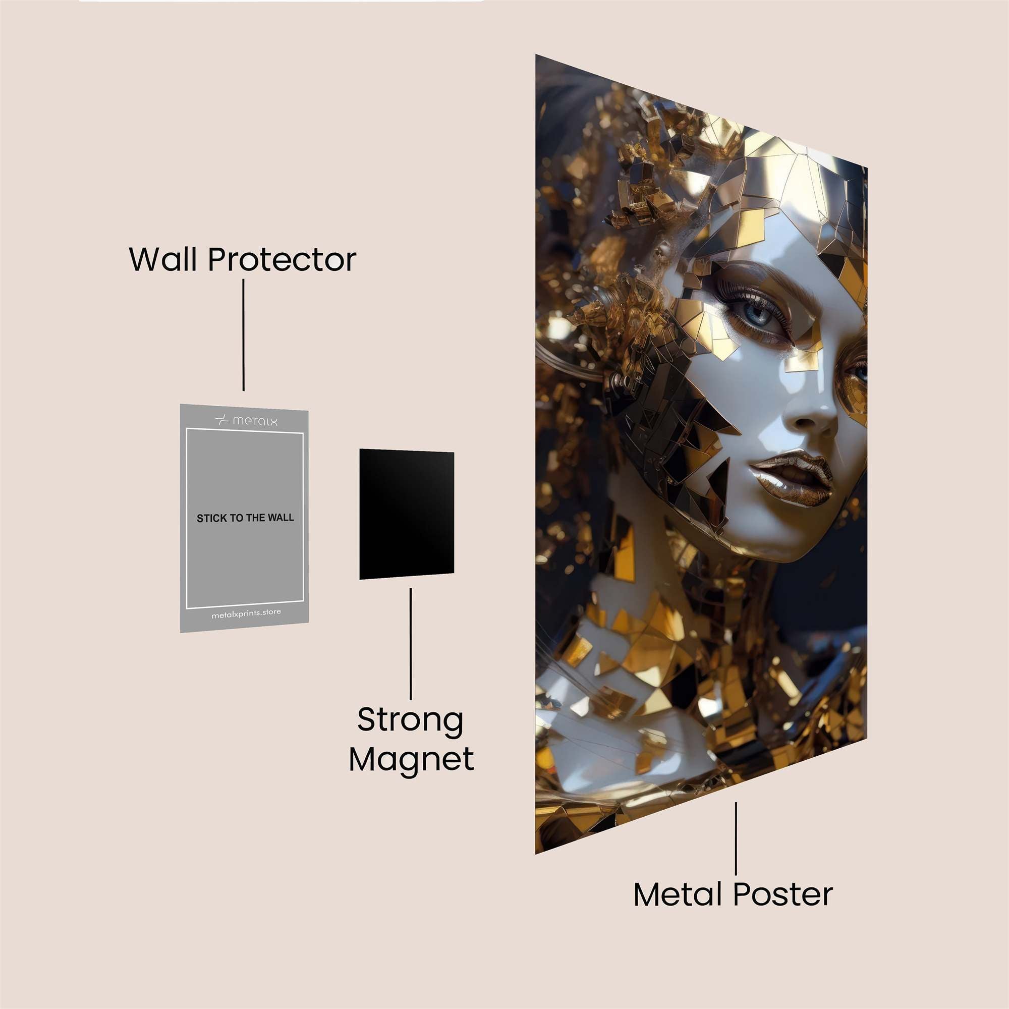 Rose Enigma Safe Wall Magnetic / M