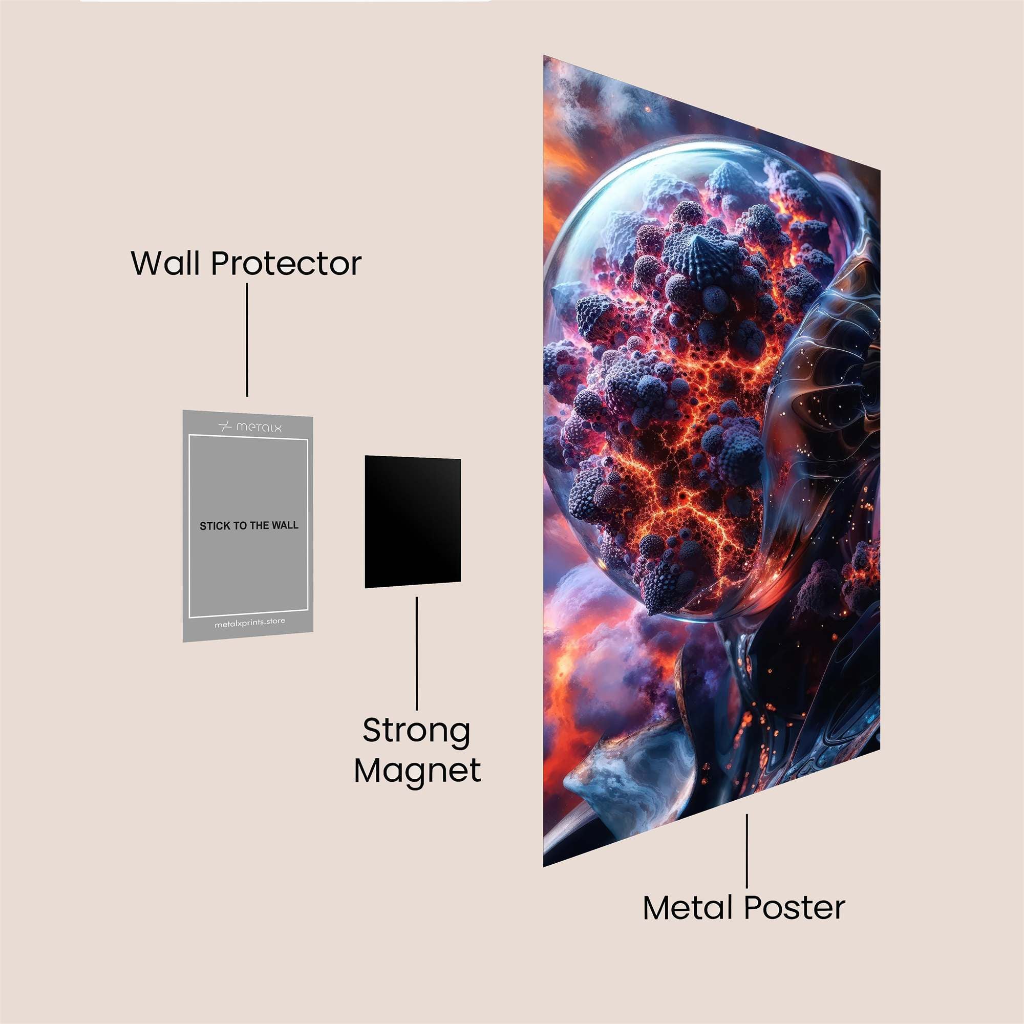 Potion Vortex Safe Wall Magnetic / M